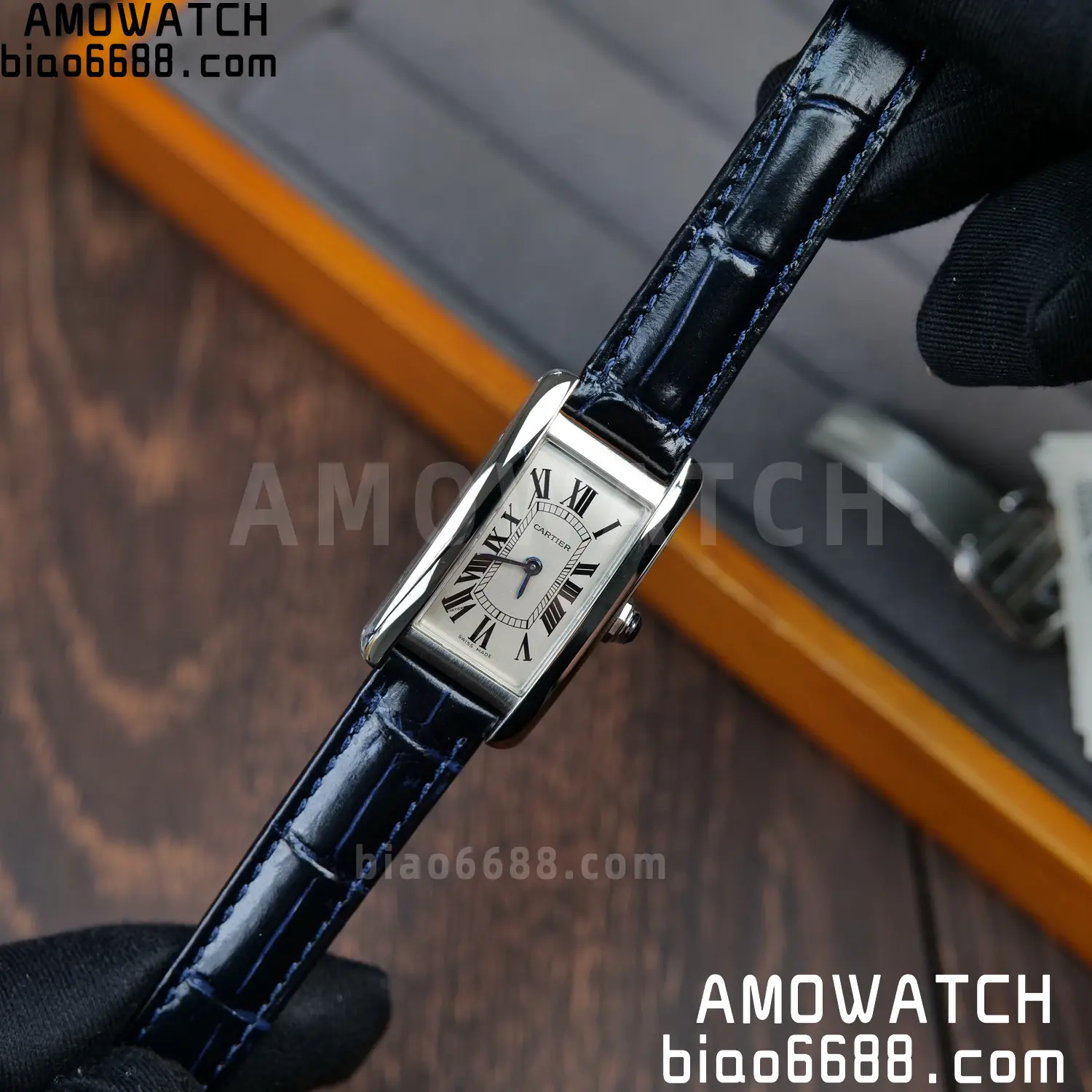 CARTIER Tank Anglaise Ladies WSTA0016 GSF 1:1 Best Edition White Dial On Black leather strap Quartz 66 0de3fbd6a77e349 阿默表行AmoWatch