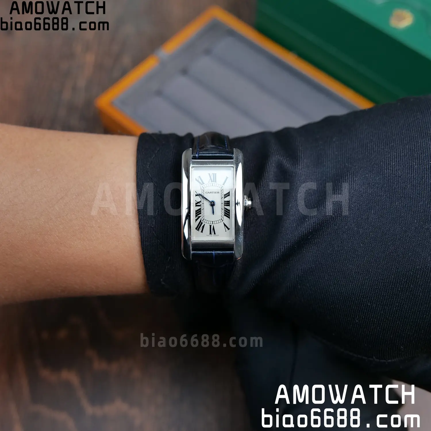 CARTIER Tank Anglaise Ladies WSTA0016 GSF 1:1 Best Edition White Dial On Black leather strap Quartz 93 5cd961dcb18b345 阿默表行AmoWatch