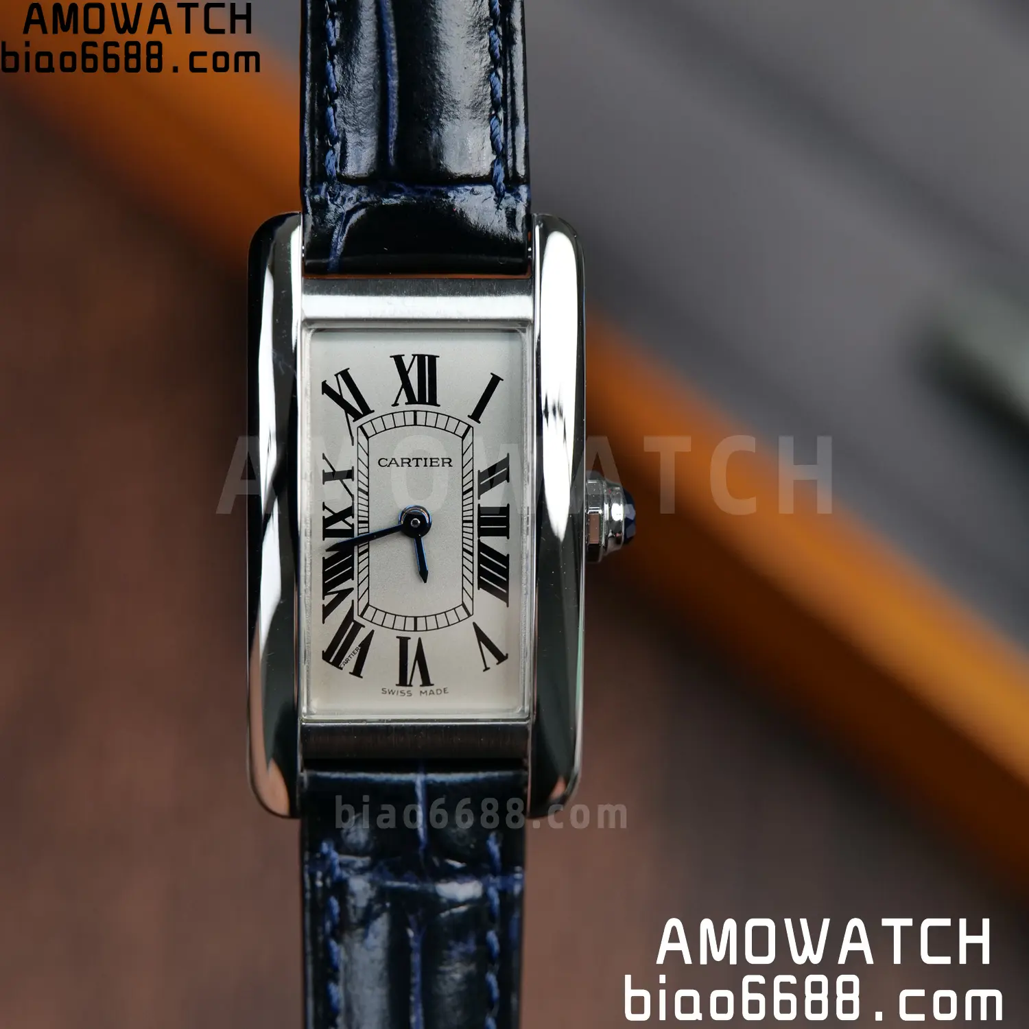 CARTIER Tank Anglaise Ladies WSTA0016 GSF 1:1 Best Edition White Dial On Black leather strap Quartz 70 cad3bd2599530bb 阿默表行AmoWatch