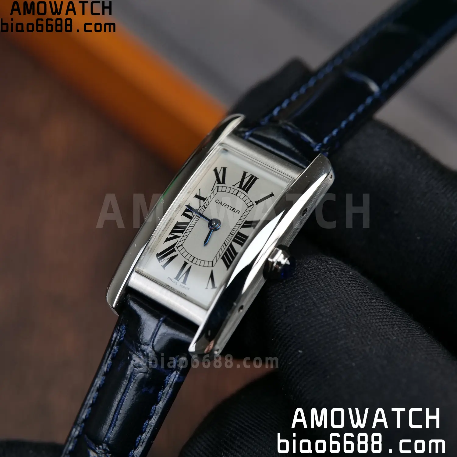 CARTIER Tank Anglaise Ladies WSTA0016 GSF 1:1 Best Edition White Dial On Black leather strap Quartz 78 e9de34e15b1e1c9 阿默表行AmoWatch