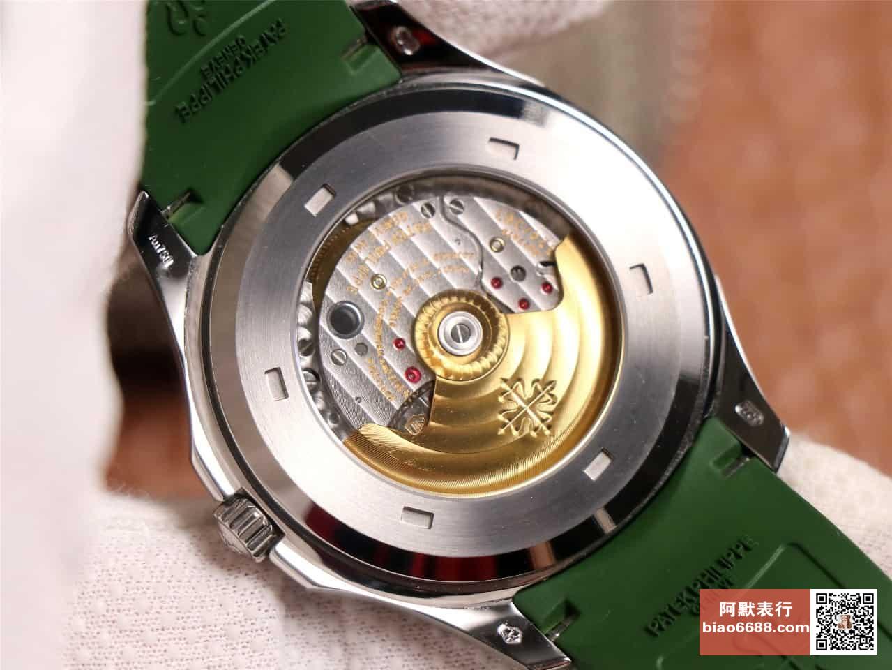 zf厂 【绿色】patek philippe百达翡丽aquanaut手雷系列5168g-010胶带