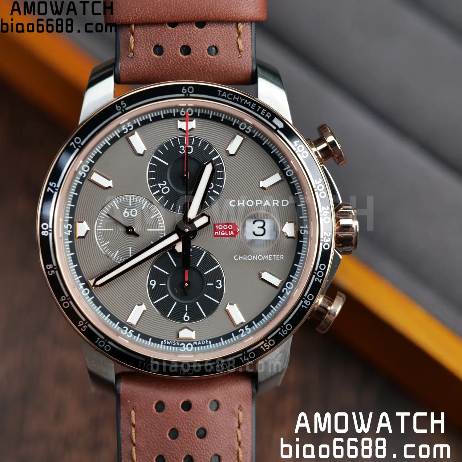 A7厂 【高颜值】Chopard萧邦肖邦经典赛车系列168571-6002计时腕表 95 2856a72ab0f3dc7 阿默表行AmoWatch