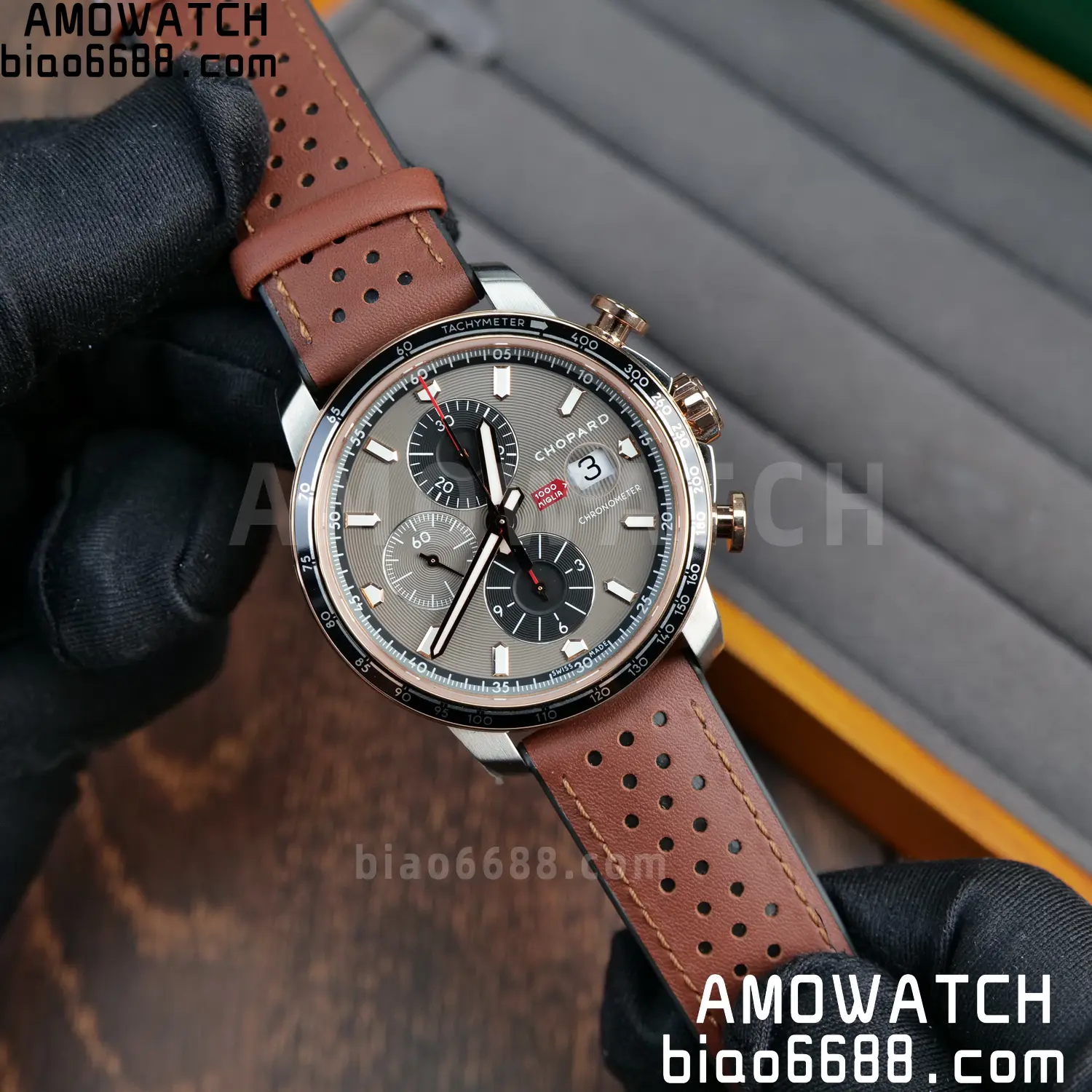 A7厂 【高颜值】Chopard萧邦肖邦经典赛车系列168571-6002计时腕表 90 3a2833058dcdb86 阿默表行AmoWatch