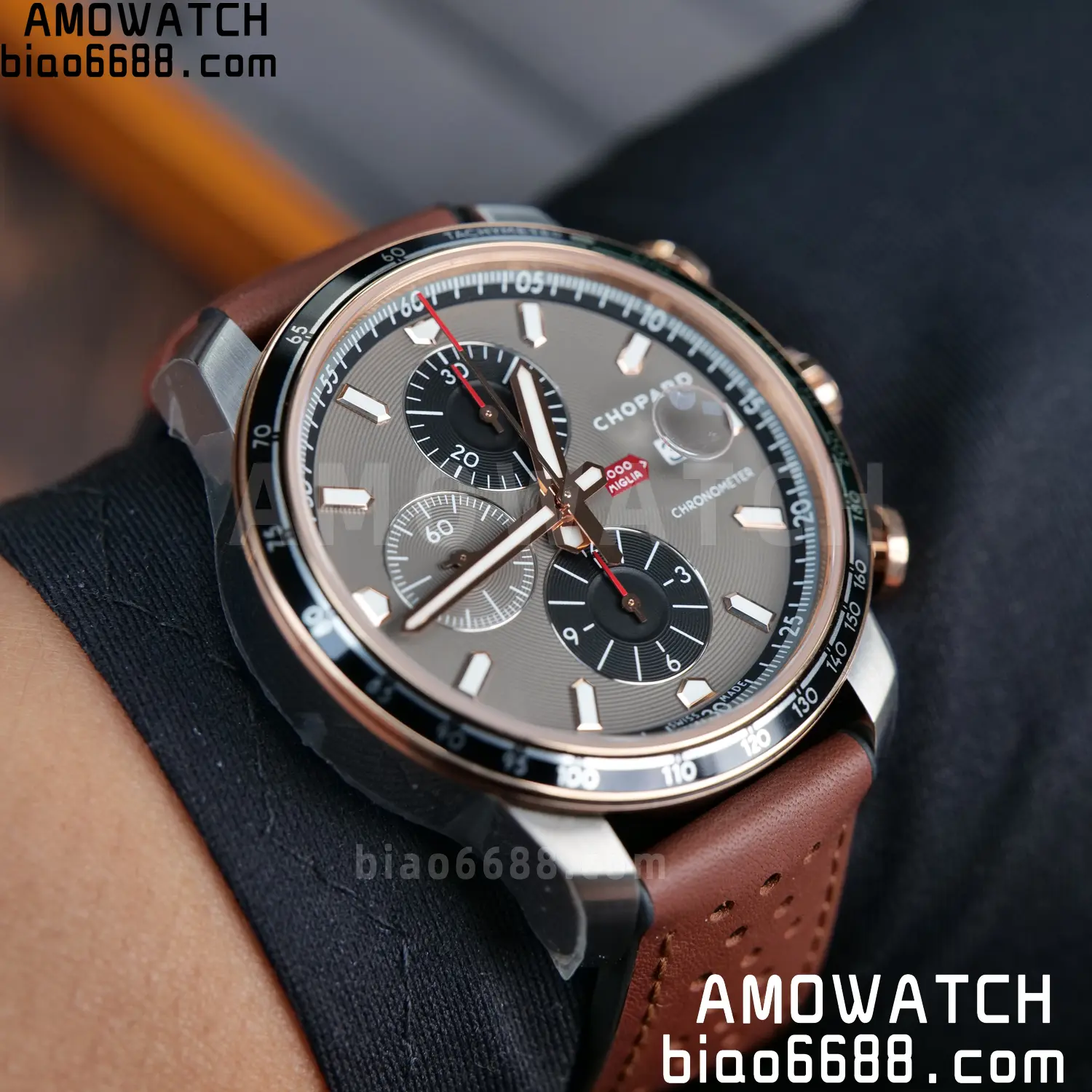 A7厂 【高颜值】Chopard萧邦肖邦经典赛车系列168571-6002计时腕表 126 41b2322f4b6b1aa 阿默表行AmoWatch