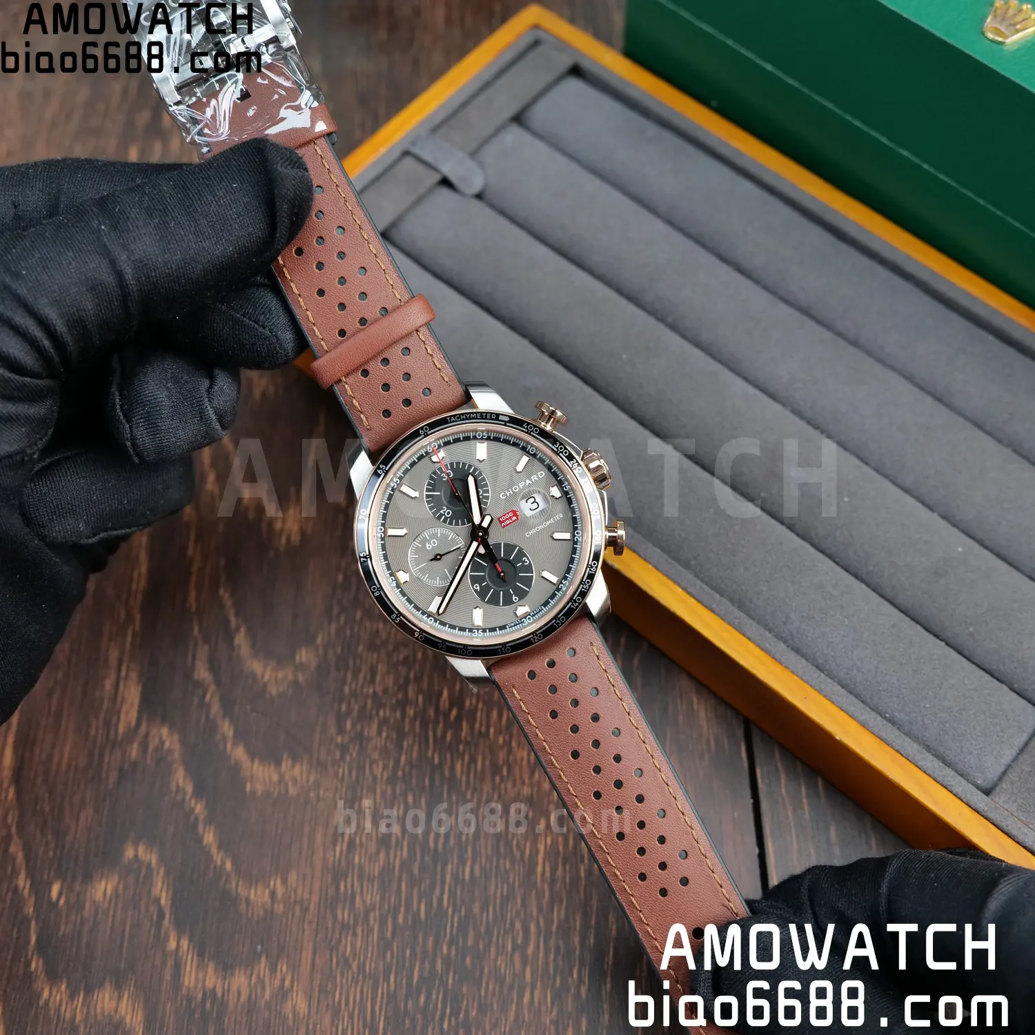 A7厂 【高颜值】Chopard萧邦肖邦经典赛车系列168571-6002计时腕表 88 5a7a79ae588a793 阿默表行AmoWatch