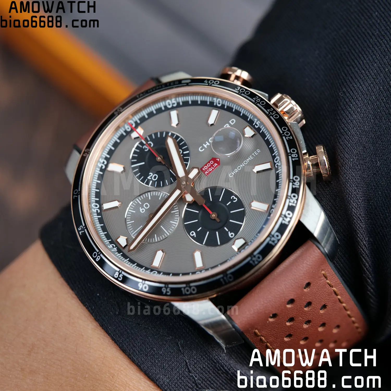 A7厂 【高颜值】Chopard萧邦肖邦经典赛车系列168571-6002计时腕表 125 6ebc9a985448a28 阿默表行AmoWatch