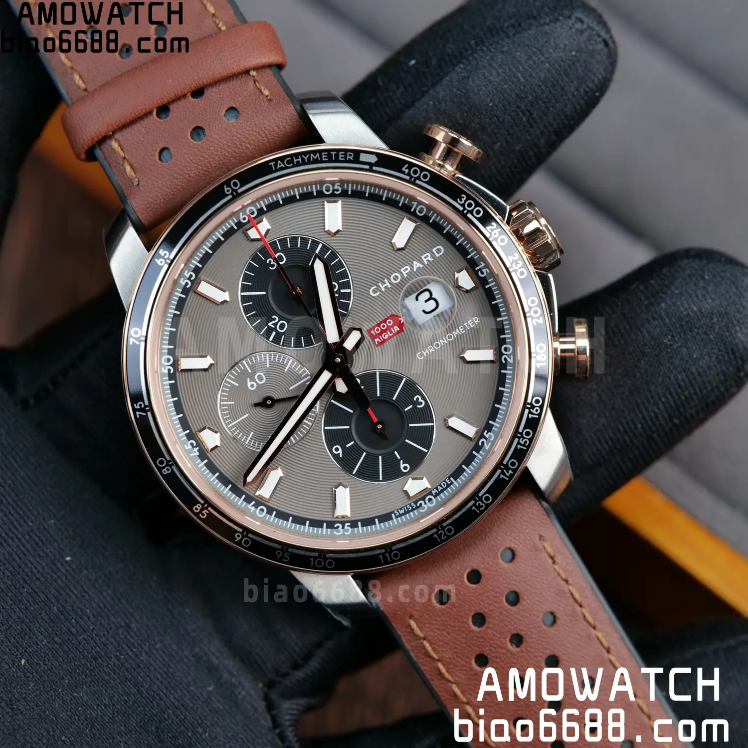 A7厂 【高颜值】Chopard萧邦肖邦经典赛车系列168571-6002计时腕表 112 b4f8b82317afe0a 阿默表行AmoWatch