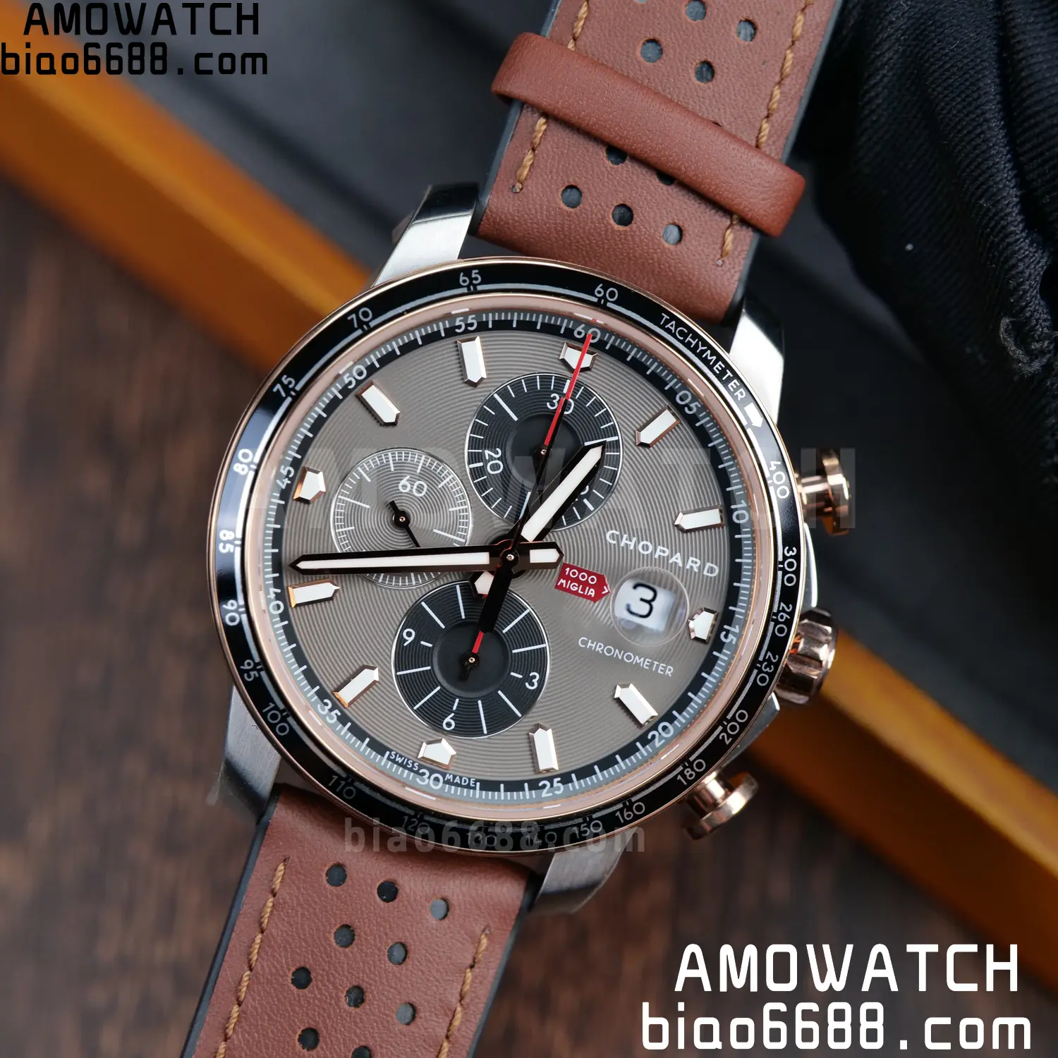 A7厂 【高颜值】Chopard萧邦肖邦经典赛车系列168571-6002计时腕表 113 c5e0edfee2761bf 阿默表行AmoWatch