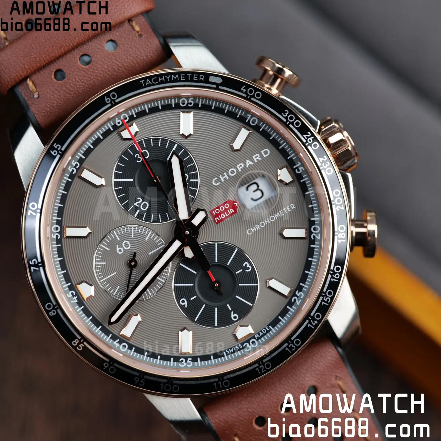 A7厂 【高颜值】Chopard萧邦肖邦经典赛车系列168571-6002计时腕表 115 c9128141d2f4350 阿默表行AmoWatch