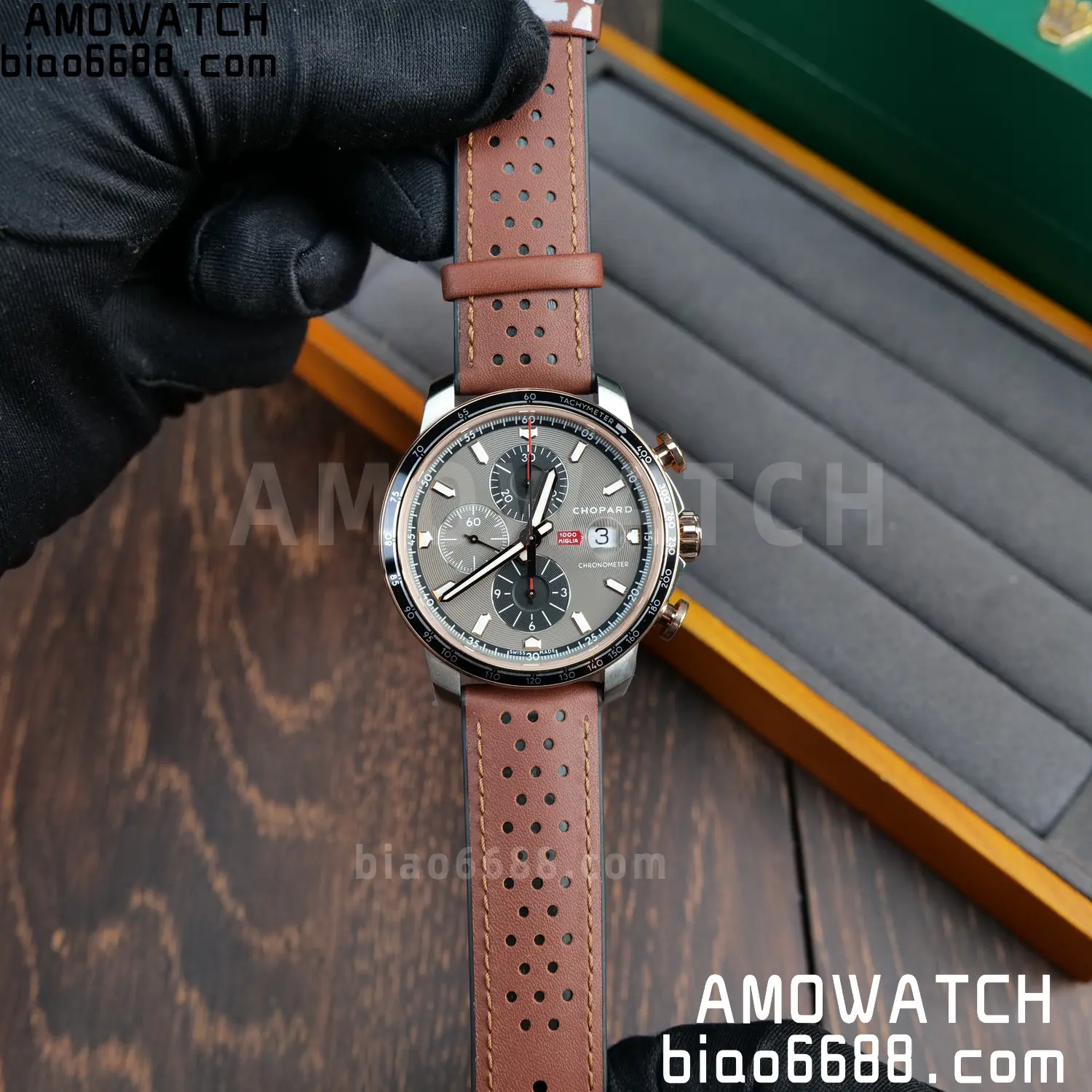 A7厂 【高颜值】Chopard萧邦肖邦经典赛车系列168571-6002计时腕表 89 ca6d92eab7df1e0 阿默表行AmoWatch