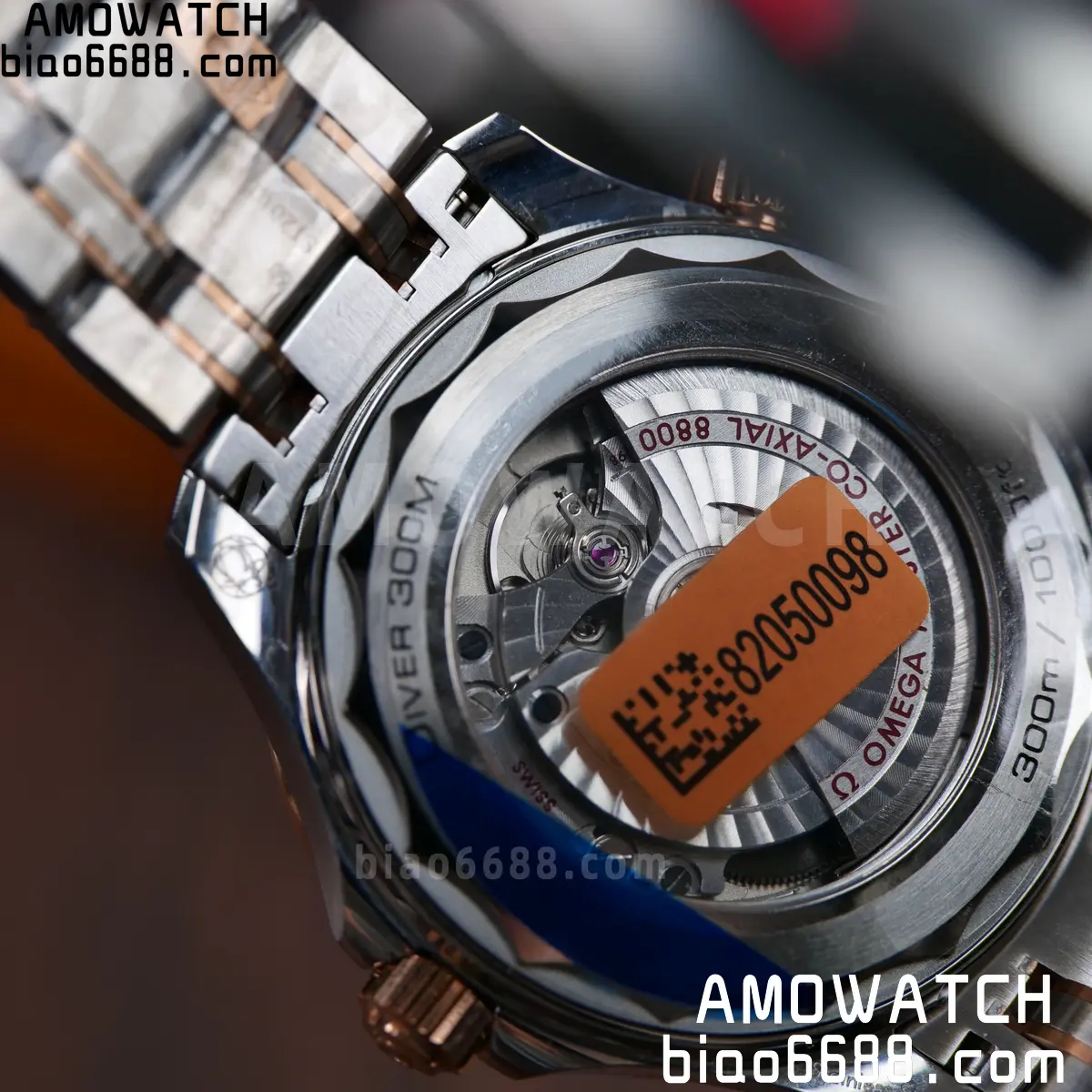 OMEGA Seamaster Diver 300M 210.20.42.20.03.002 SS/RG ORF 1:1 Best Edition Blue Ceramic Blue Dial on SS Bracelet A8800 75 73e01bb64c35da0 AMO Watch