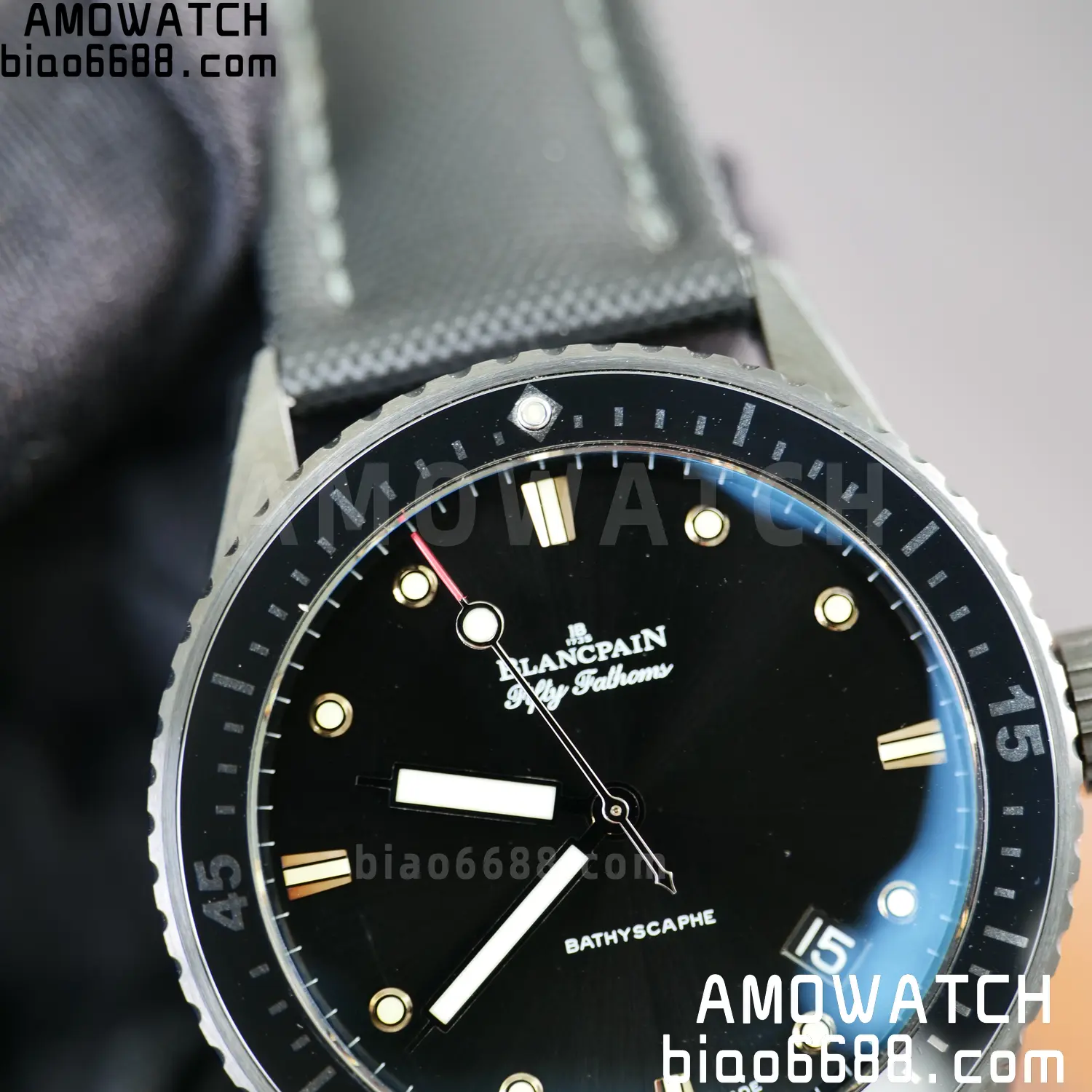 GF厂【陶瓷壳】 Blancpain宝珀五十噚五十寻50寻系列5000-0130-B52A腕表 86 b17254335c02549 阿默表行AmoWatch