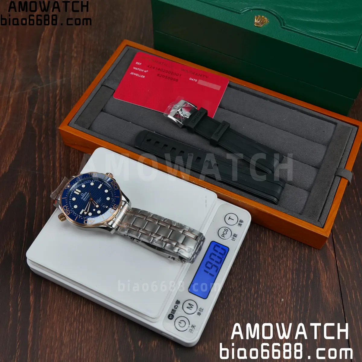 OMEGA Seamaster Diver 300M 210.20.42.20.03.002 SS/RG ORF 1:1 Best Edition Blue Ceramic Blue Dial on SS Bracelet A8800 55 d20041526d7e941 AMO Watch