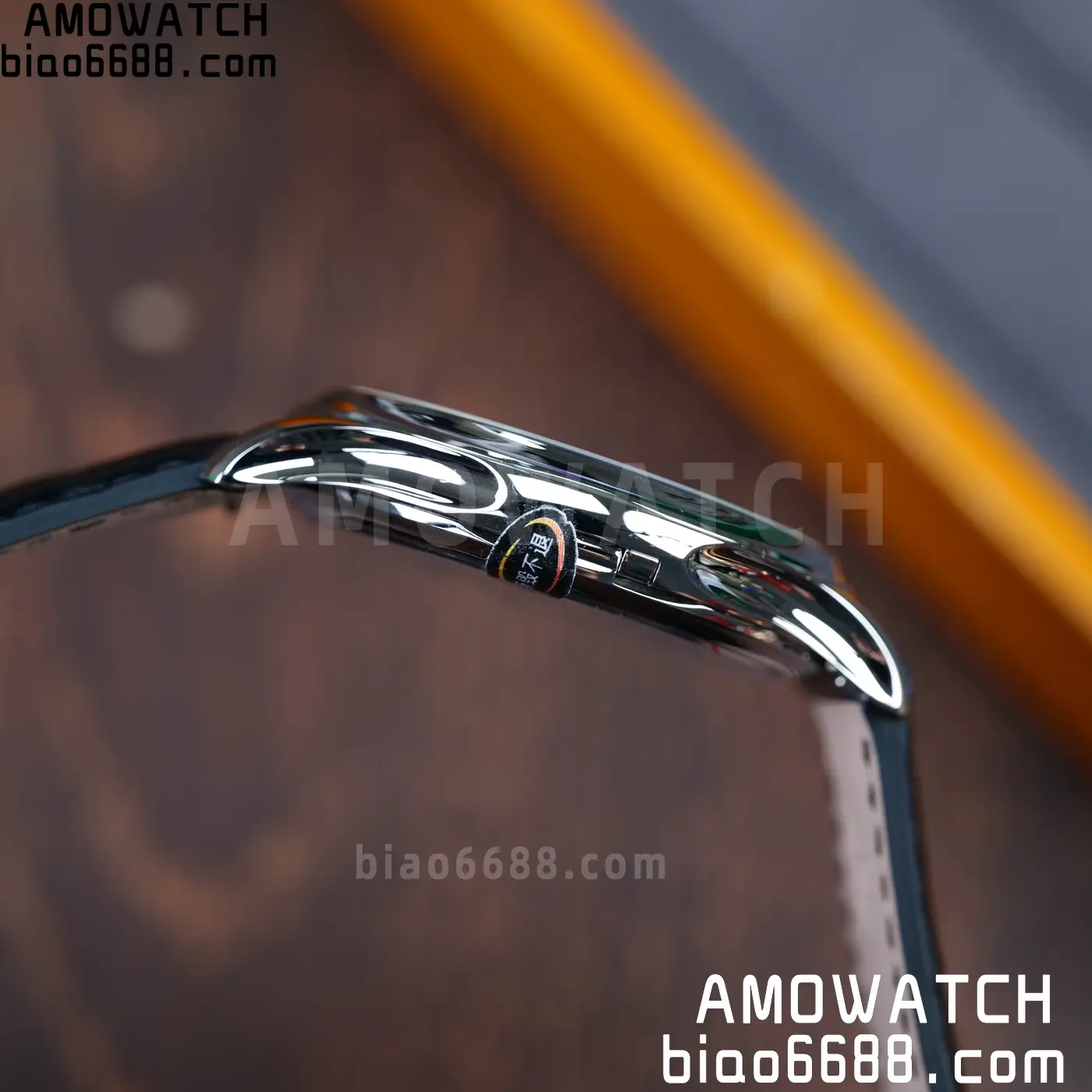 PP Calatrava 5227G SS 3KF 1:1 Best Edition Black Dial on Black Leather Strap 324 V2 68 339ec31ae027ade AMO Watch