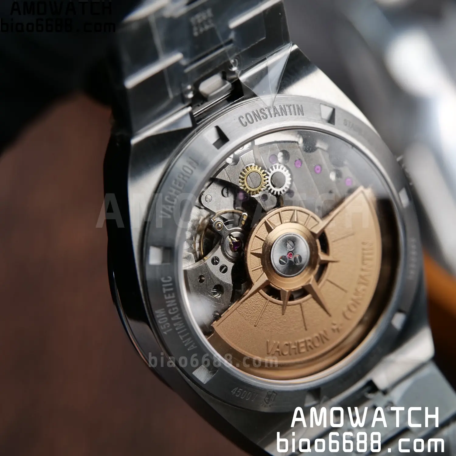 Vacheron Constantin Overseas 4500V/110A-B483 SS PPF 1:1 Best Edition Black Dial on SS Bracelet A5100 94 087dade29fa6e31 AMO Watch