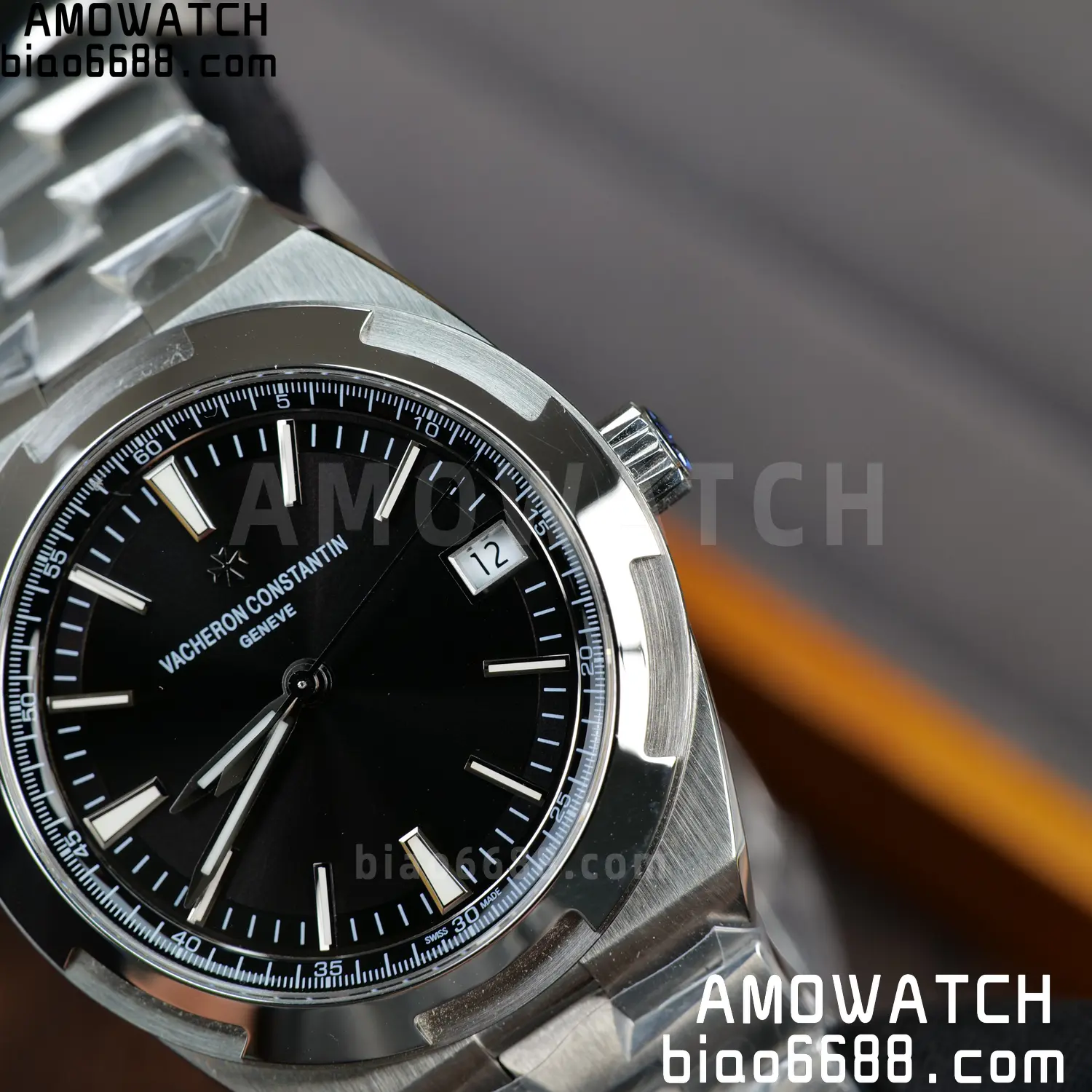 Vacheron Constantin Overseas 4500V/110A-B483 SS PPF 1:1 Best Edition Black Dial on SS Bracelet A5100 83 2692dbe505472cd AMO Watch