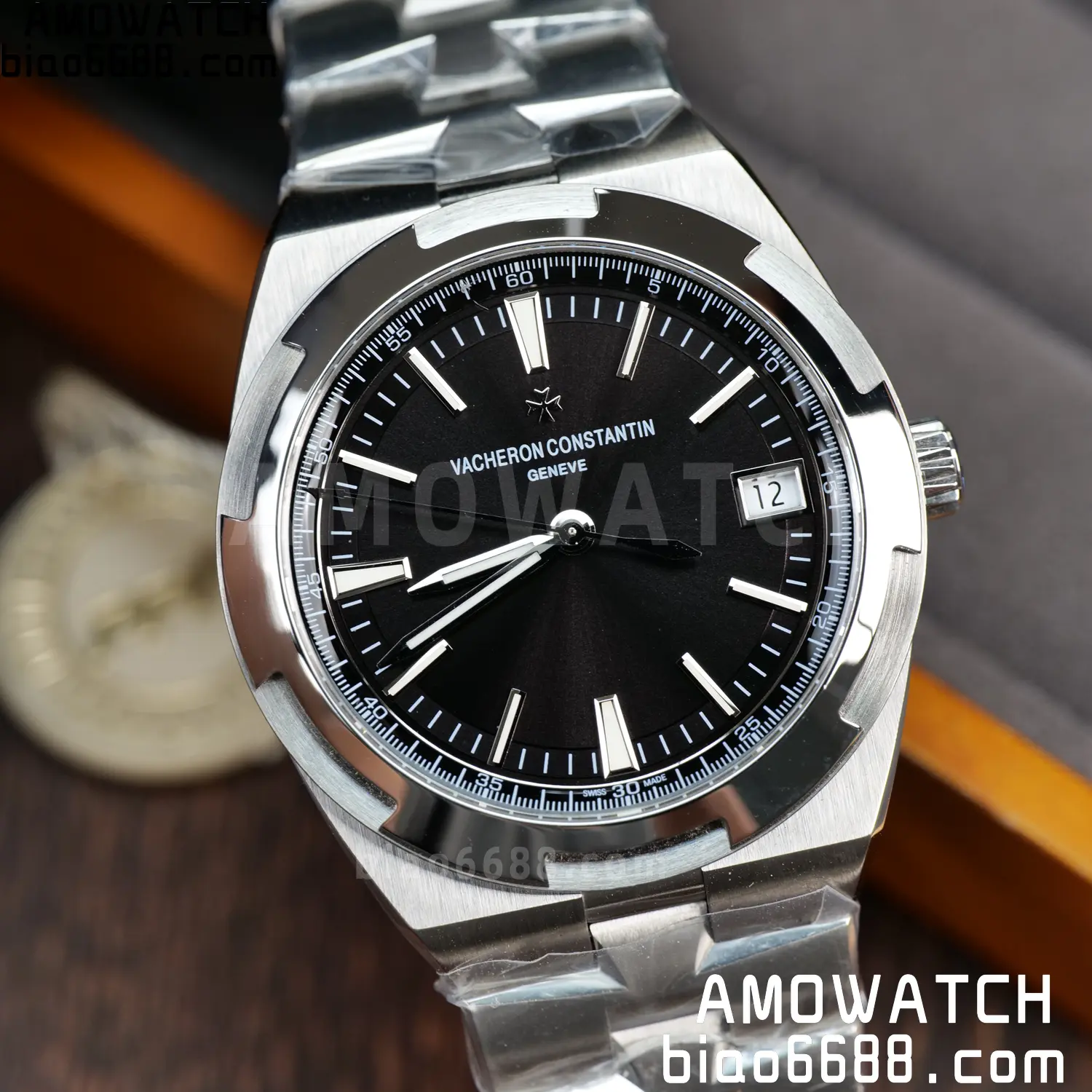 Vacheron Constantin Overseas 4500V/110A-B483 SS PPF 1:1 Best Edition Black Dial on SS Bracelet A5100 88 4fe41638a2f2765 AMO Watch