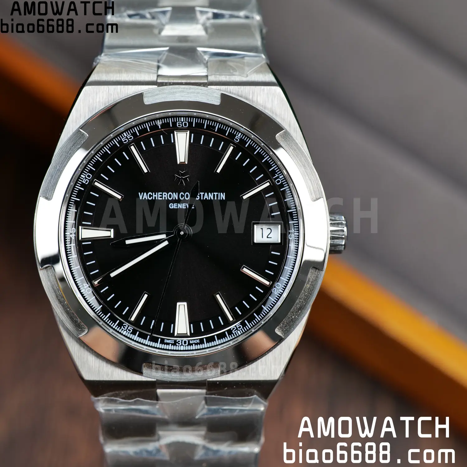Vacheron Constantin Overseas 4500V/110A-B483 SS PPF 1:1 Best Edition Black Dial on SS Bracelet A5100 73 56c2369ee15f12f AMO Watch