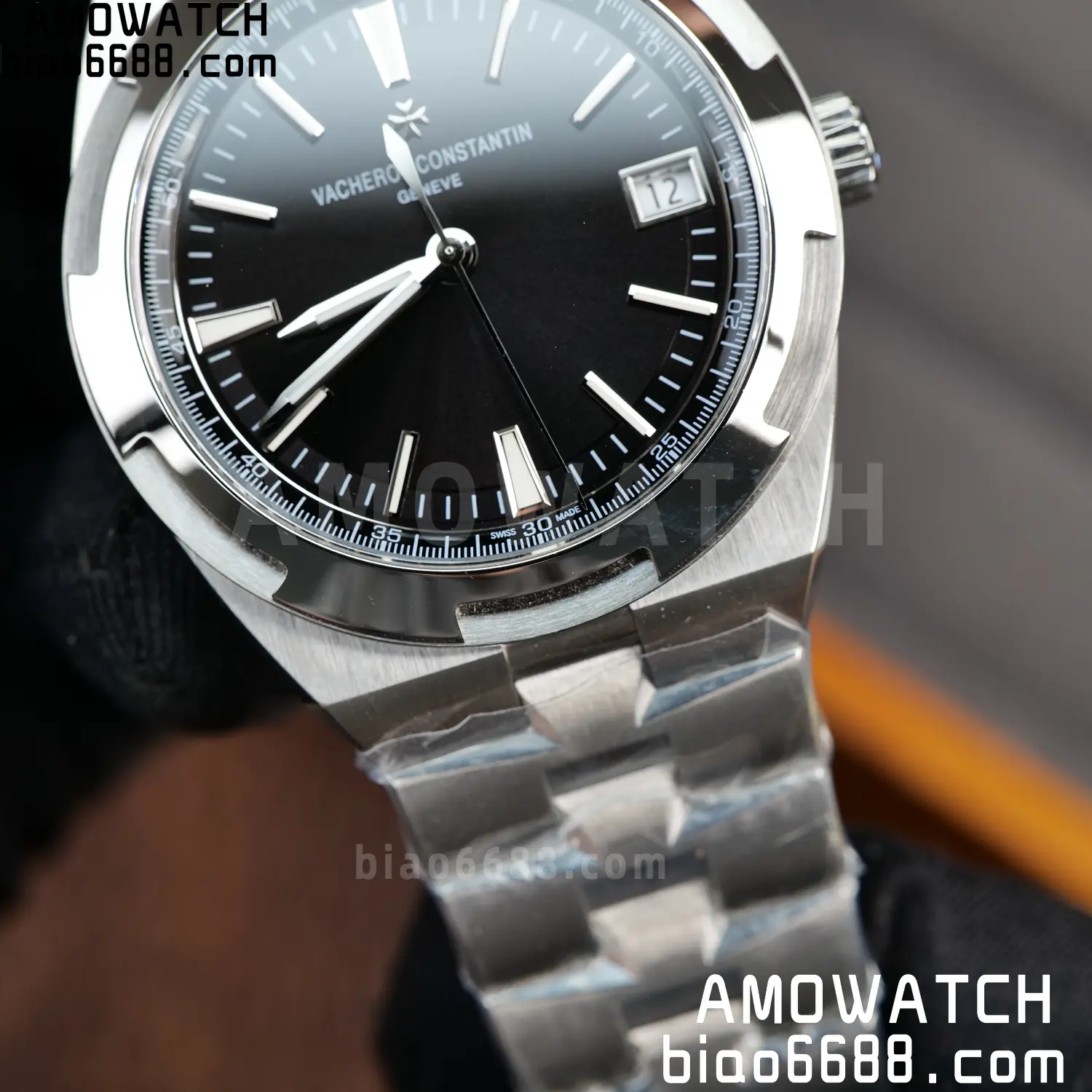 Vacheron Constantin Overseas 4500V/110A-B483 SS PPF 1:1 Best Edition Black Dial on SS Bracelet A5100 84 737a3ee21639104 AMO Watch