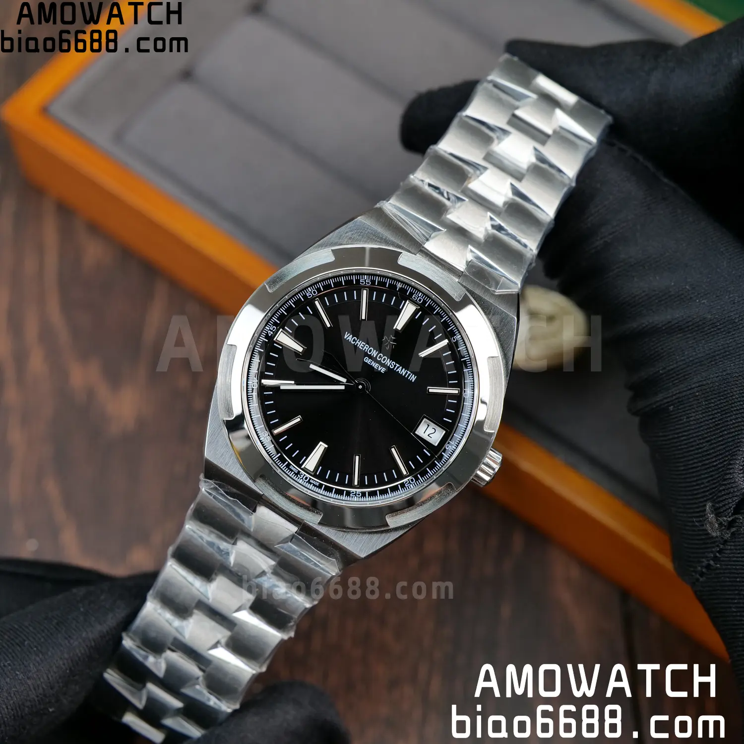 Vacheron Constantin Overseas 4500V/110A-B483 SS PPF 1:1 Best Edition Black Dial on SS Bracelet A5100 69 8c95706ab89cd20 AMO Watch