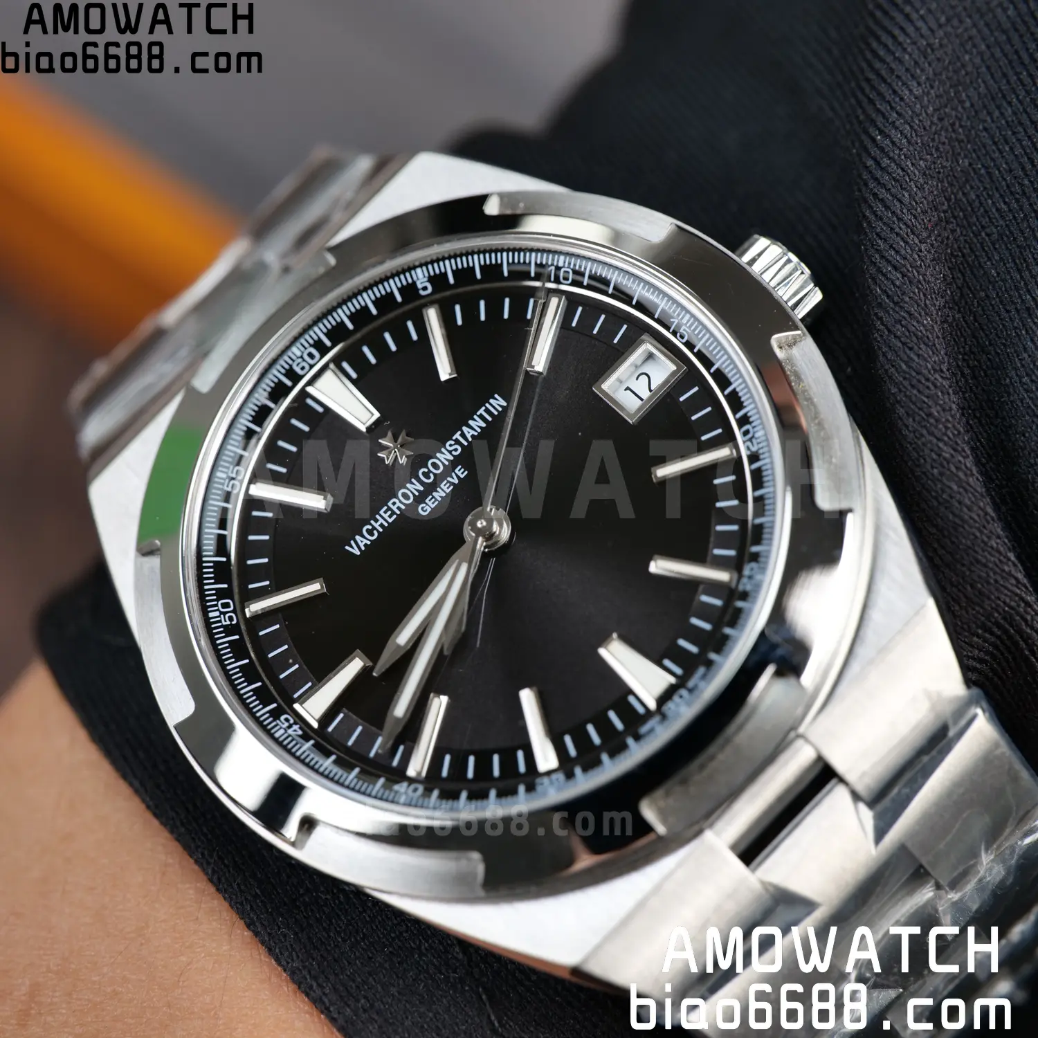 Vacheron Constantin Overseas 4500V/110A-B483 SS PPF 1:1 Best Edition Black Dial on SS Bracelet A5100 89 9bd7cea1ca3133c AMO Watch