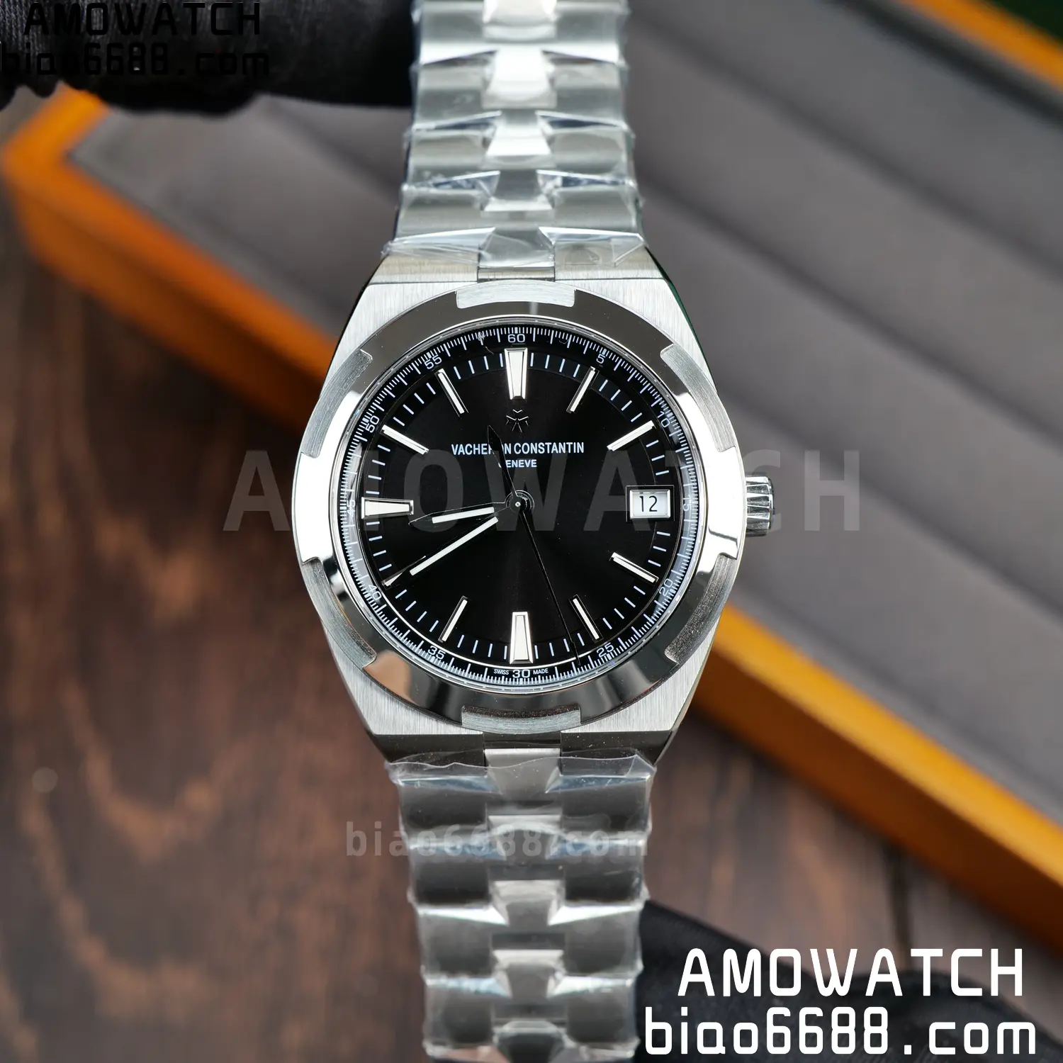 Vacheron Constantin Overseas 4500V/110A-B483 SS PPF 1:1 Best Edition Black Dial on SS Bracelet A5100 72 abbbc5d024314fd AMO Watch