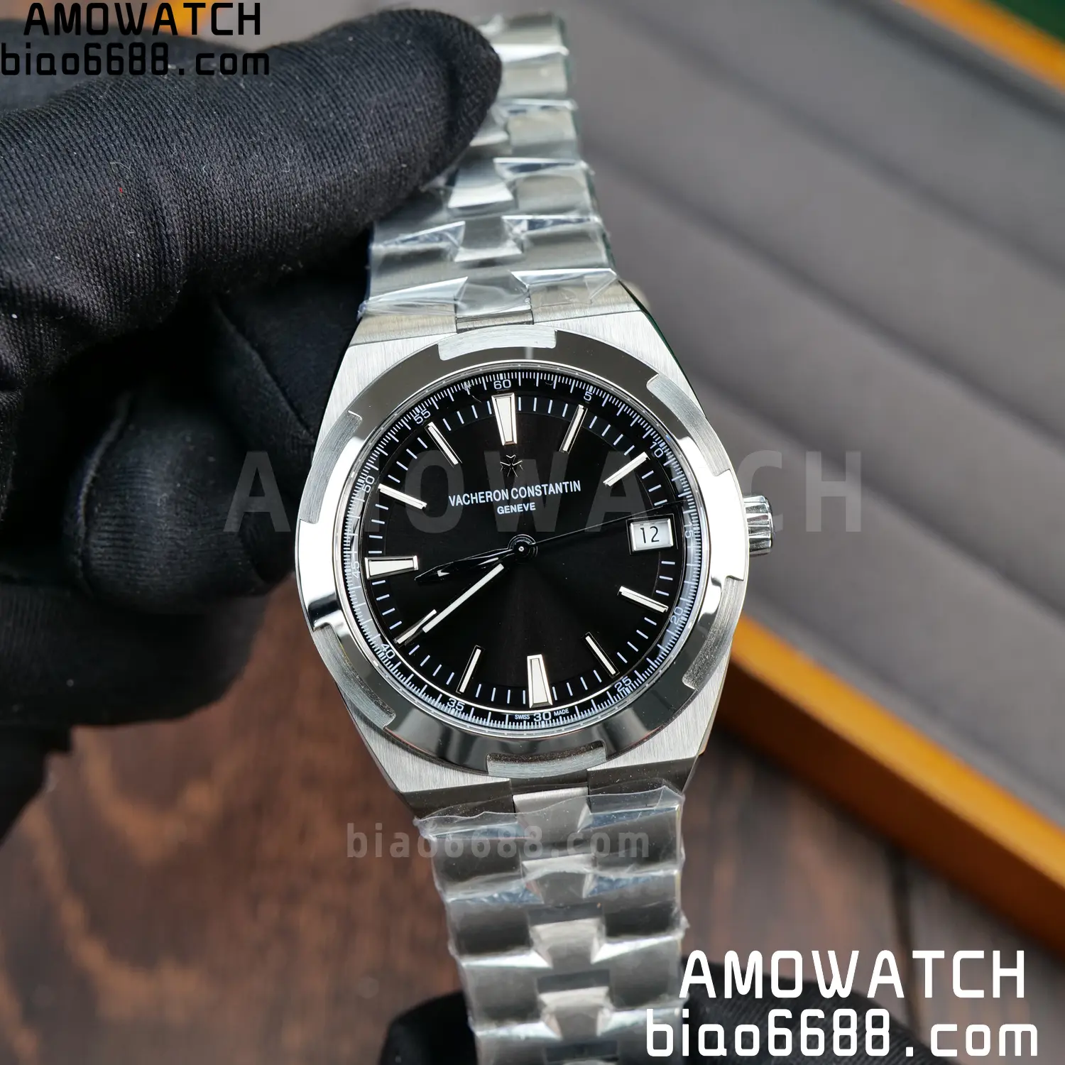 Vacheron Constantin Overseas 4500V/110A-B483 SS PPF 1:1 Best Edition Black Dial on SS Bracelet A5100 68 ae3f5bf6fb4f985 AMO Watch