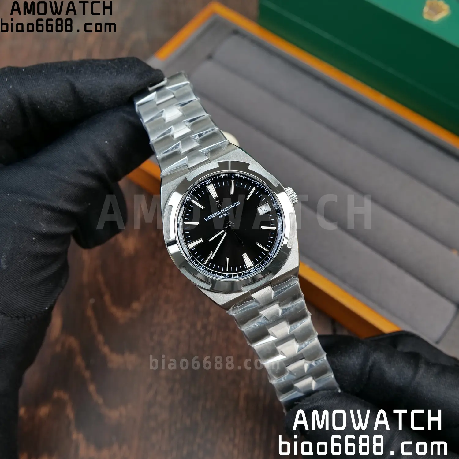 Vacheron Constantin Overseas 4500V/110A-B483 SS PPF 1:1 Best Edition Black Dial on SS Bracelet A5100 67 c9c5e2667e4faf5 AMO Watch