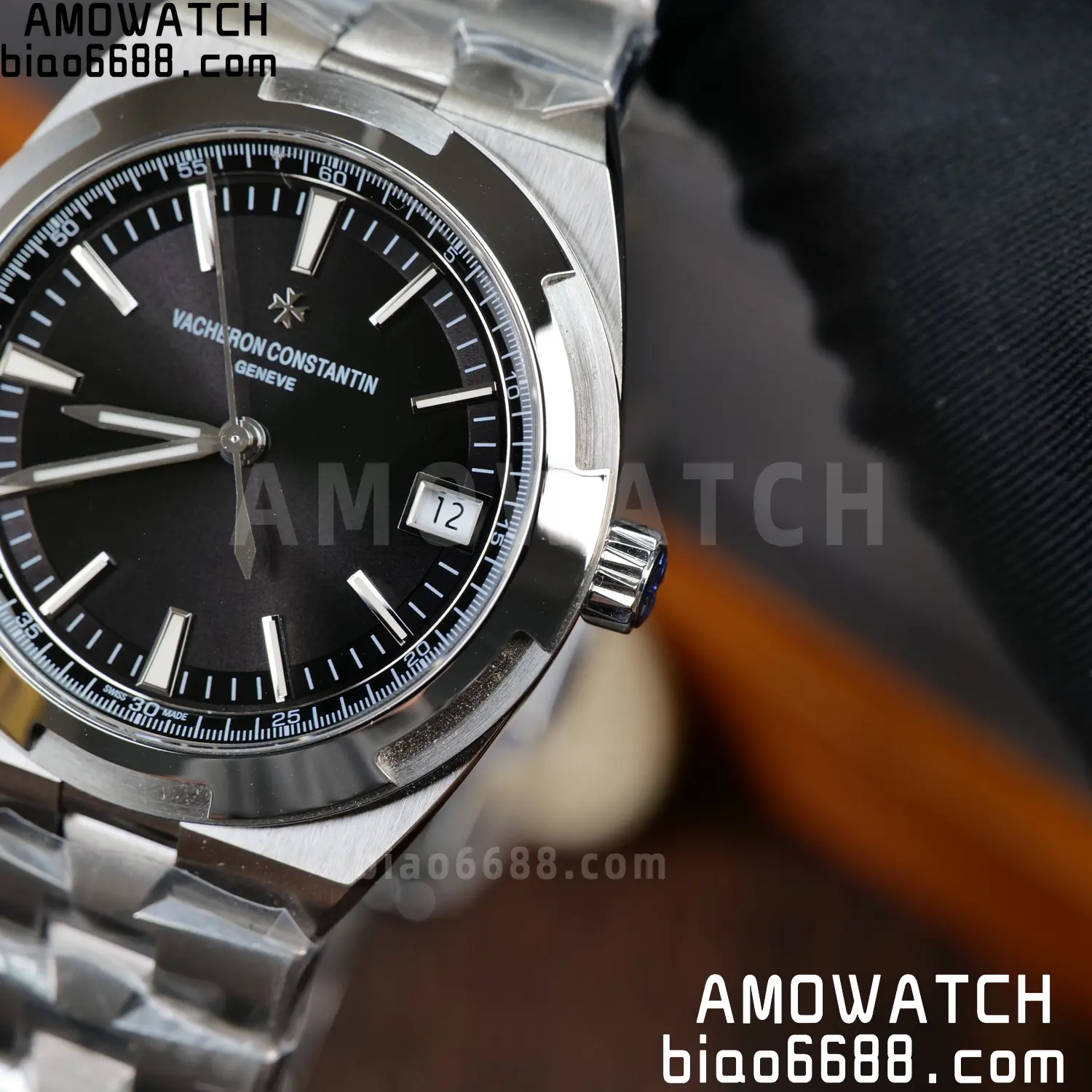 Vacheron Constantin Overseas 4500V/110A-B483 SS PPF 1:1 Best Edition Black Dial on SS Bracelet A5100 79 ca2ed3317d66b31 AMO Watch