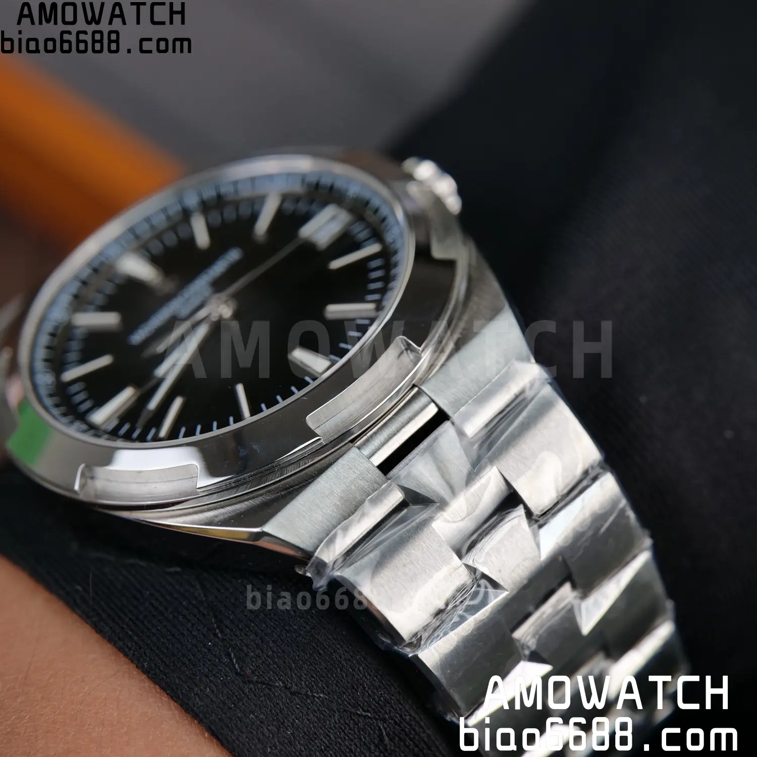 Vacheron Constantin Overseas 4500V/110A-B483 SS PPF 1:1 Best Edition Black Dial on SS Bracelet A5100 97 e254ea49f220121 AMO Watch