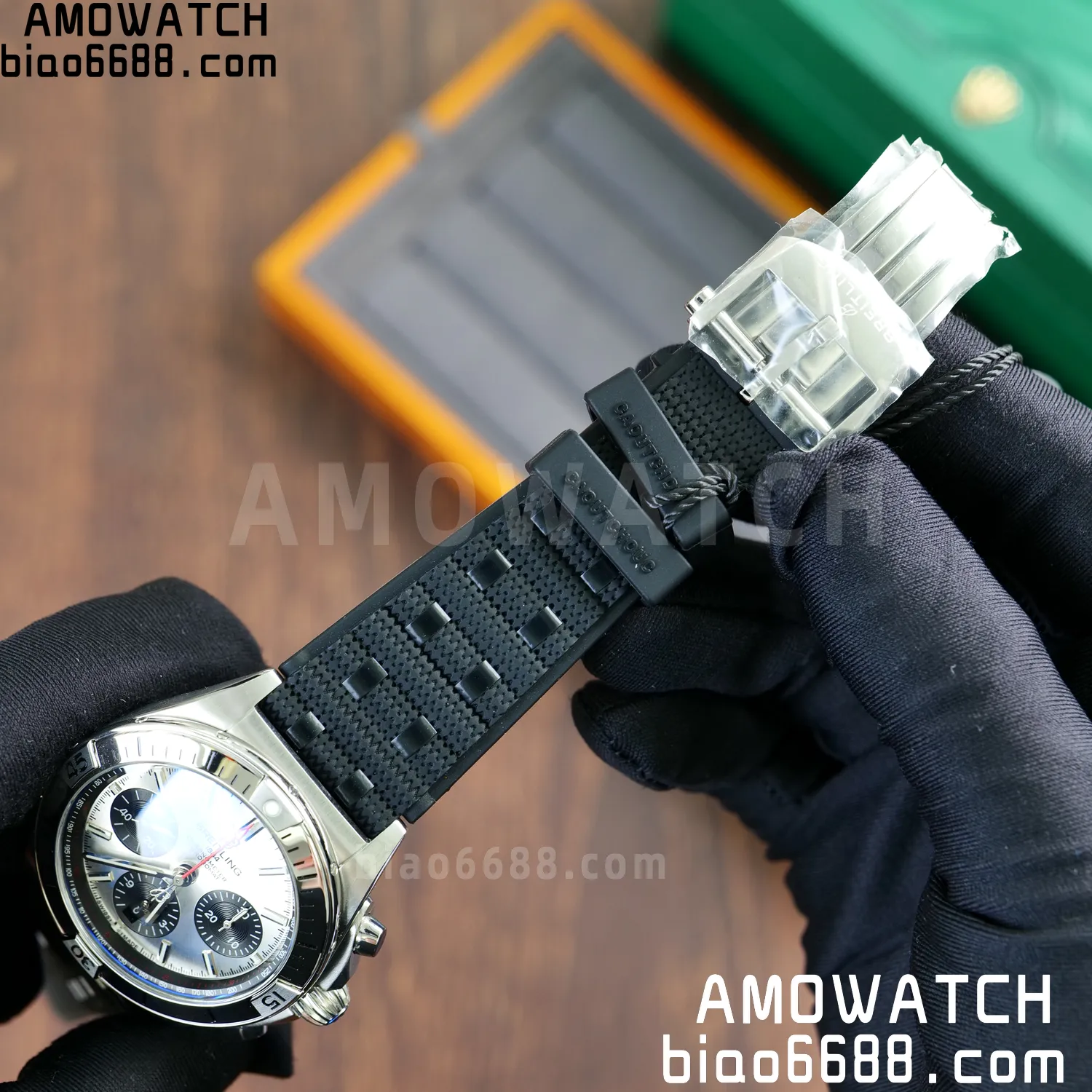 Breitling Chronomat B01 AB0134101G1A1 42mm SS TF 1:1 Best Edition Silver Dial on Black Rubber Strap A7750 66 1a9e049b5df5b8b AMO Watch