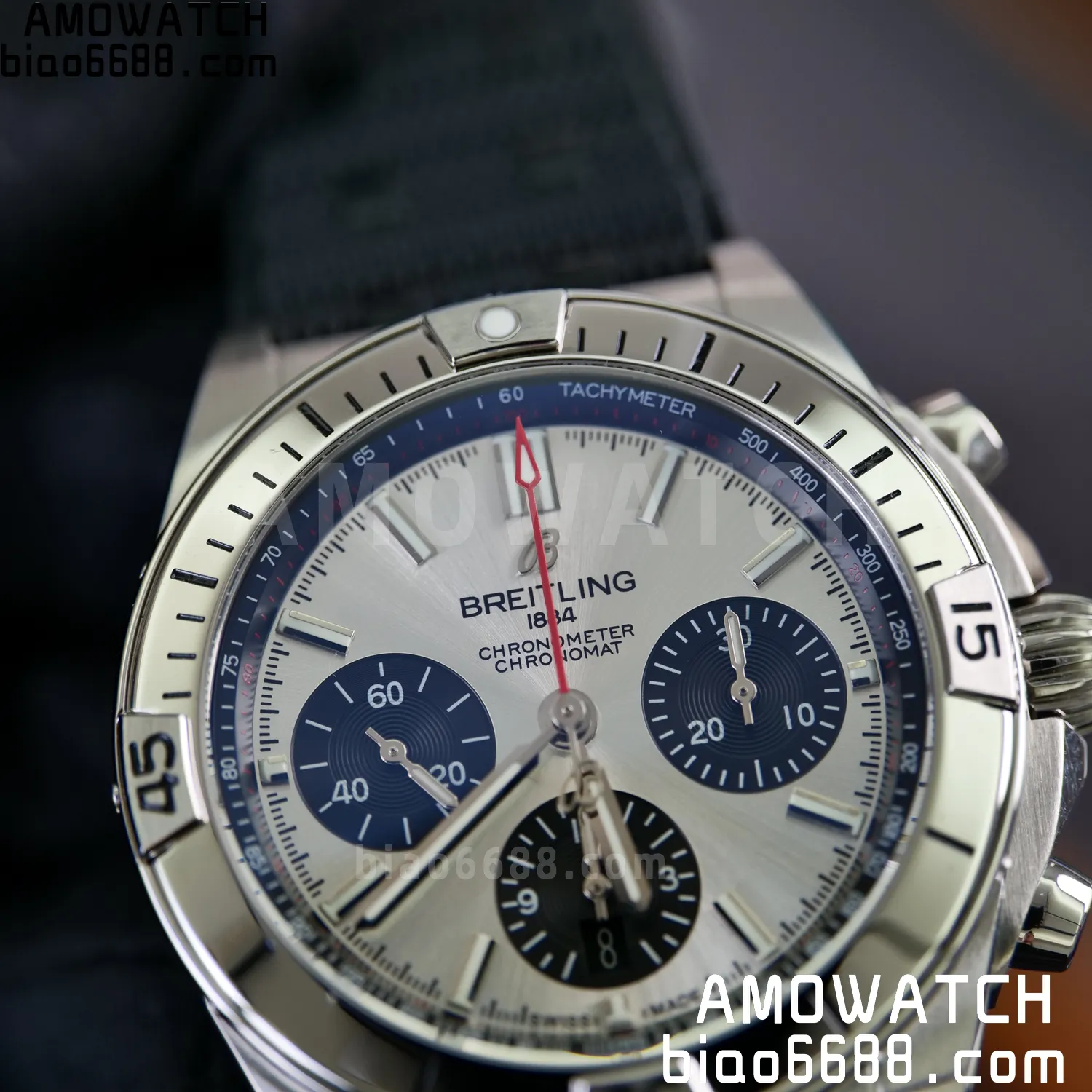 Breitling Chronomat B01 AB0134101G1A1 42mm SS TF 1:1 Best Edition Silver Dial on Black Rubber Strap A7750 80 1e1a714b42c349e AMO Watch
