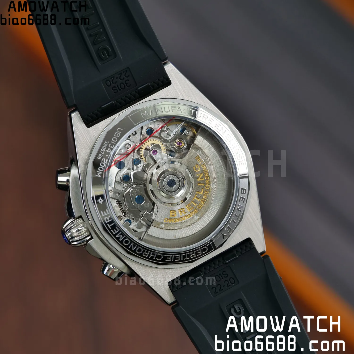 Breitling Chronomat B01 AB0134101G1A1 42mm SS TF 1:1 Best Edition Silver Dial on Black Rubber Strap A7750 87 79f2eaeeeb79de3 AMO Watch