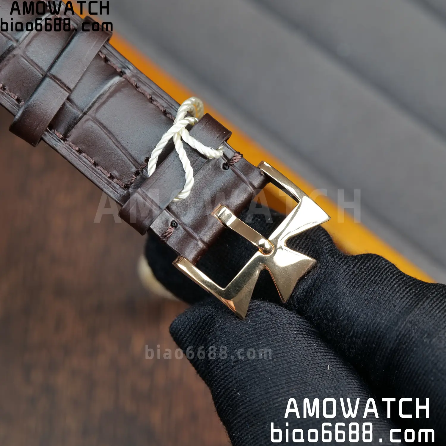 VC Patrimony Date 85180 RG PPF 1:1 Best Edition White Dial on Brown Leather Strap MIYOTA 9015 98 1e2f1b8dd695d18 AMO Watch