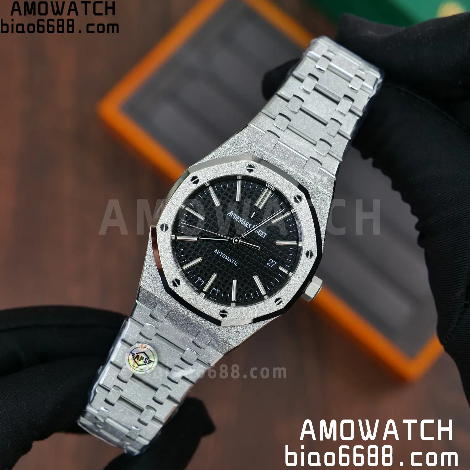 AP Royal Oak 41mm 15410 Frosted SS APSF 1:1 Best Edition Black Textured Dial Super Clone V3 69 7b5363e7e3fdd04 AMO Watch