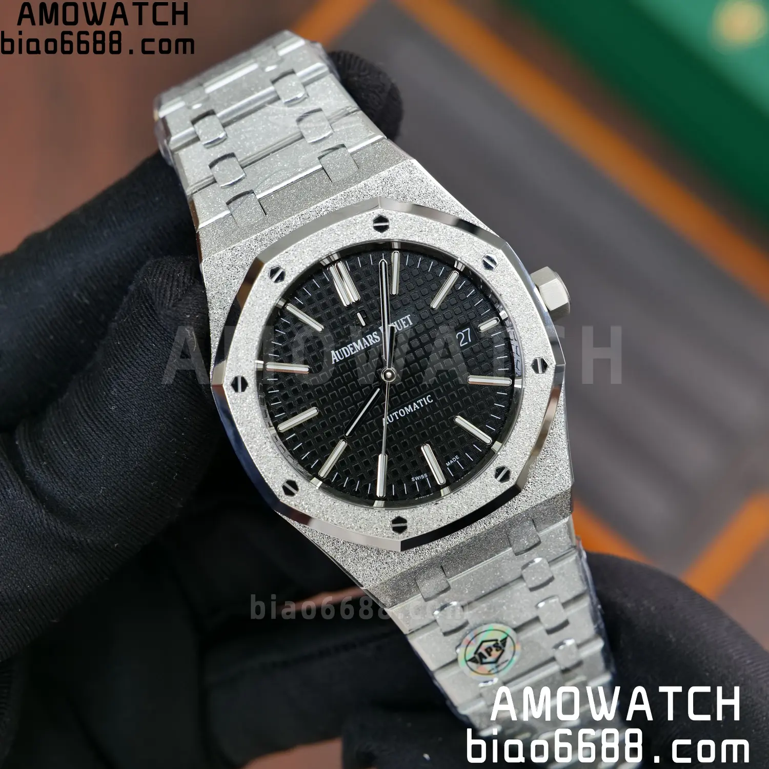 AP Royal Oak 41mm 15410 Frosted SS APSF 1:1 Best Edition Black Textured Dial Super Clone V3 67 8ad94e19273a131 AMO Watch