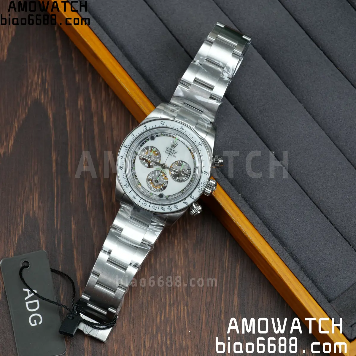 Rolex Daytona SS ADGF Best Edition White Skeleton Dial on SS Bracelet SA4130 93 56a616588dd8743 AMO Watch