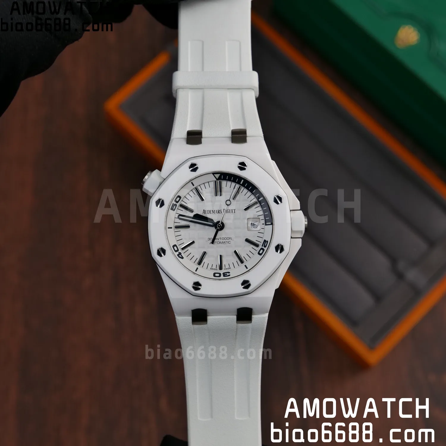 Audemars Piguet - Royal Oak Offshore Diver 15707CB.OO.A010CA.01 White Ceramic ZF 1:1 Best Edition SA3120 Super Clone 73 1ed6bf787152943 AMO Watch
