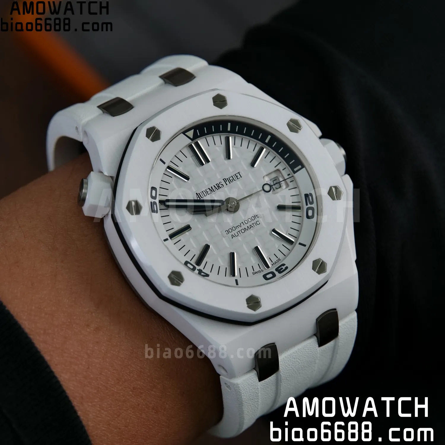 Audemars Piguet - Royal Oak Offshore Diver 15707CB.OO.A010CA.01 White Ceramic ZF 1:1 Best Edition SA3120 Super Clone 93 221282034a71249 AMO Watch