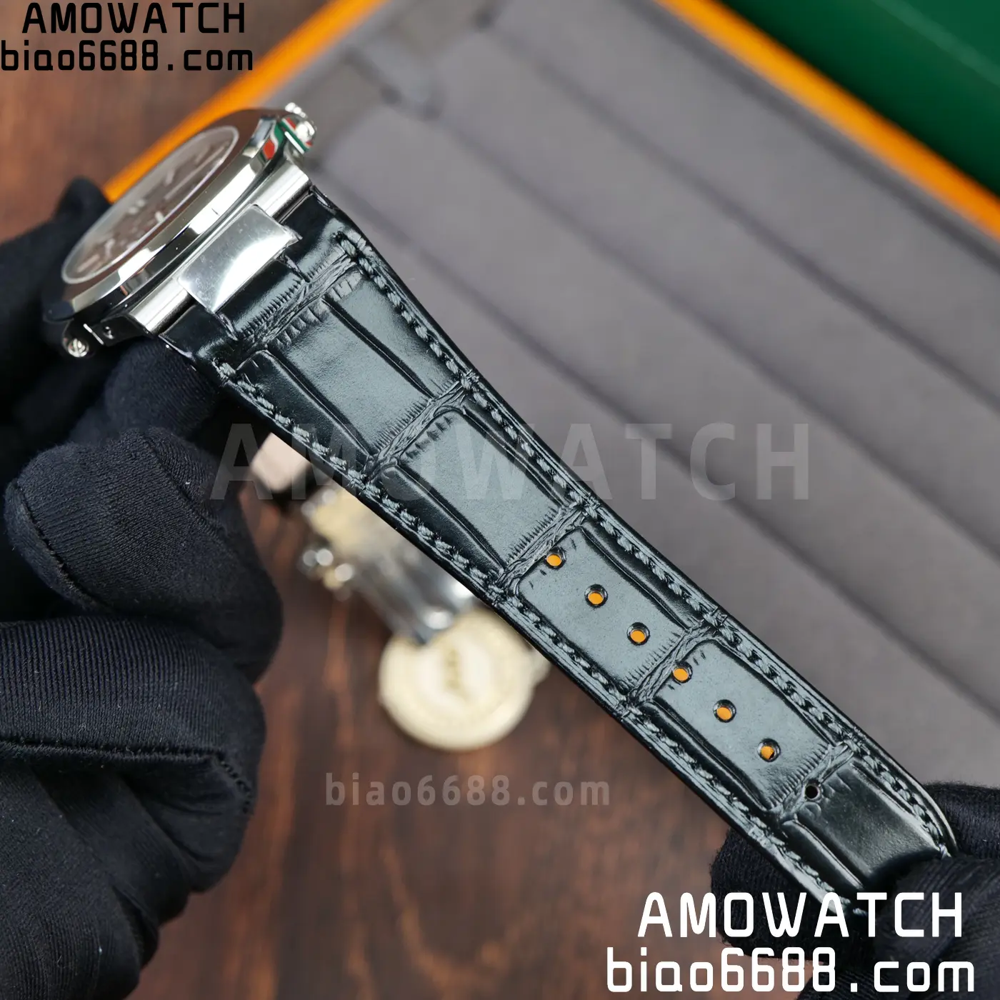 PP Nautilus 5712G SS PPF 1:1 Best Edition Gray Dial on Black Leather Strap A240 Super Clone 84 2b89097e17ad008 AMO Watch