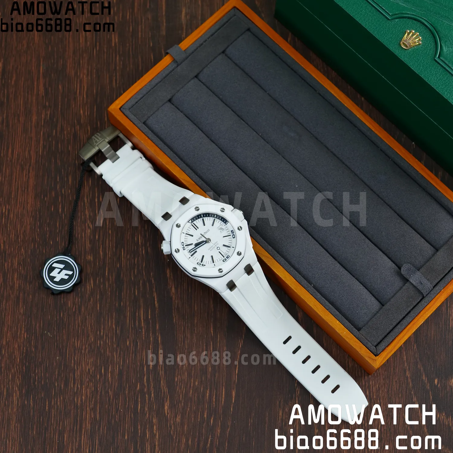 Audemars Piguet - Royal Oak Offshore Diver 15707CB.OO.A010CA.01 White Ceramic ZF 1:1 Best Edition SA3120 Super Clone 66 380f4f53ce838e9 AMO Watch