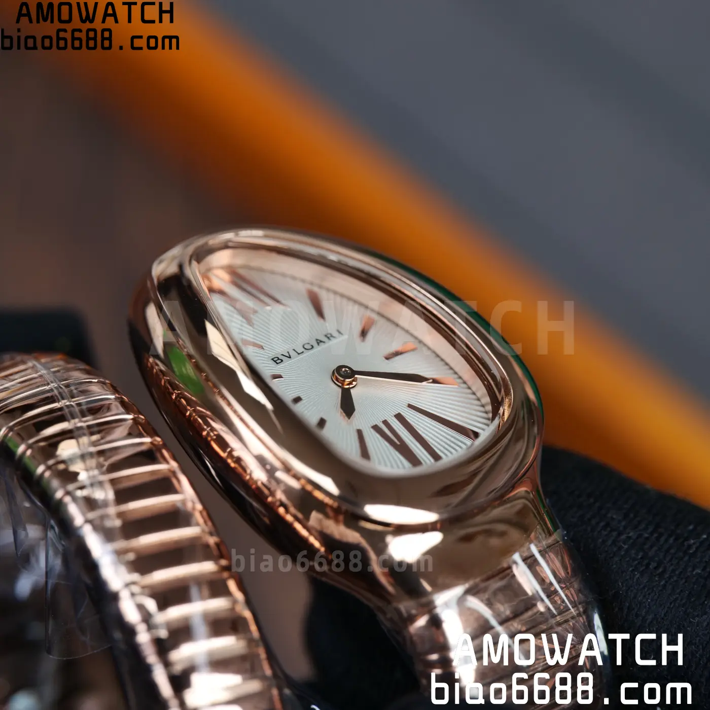 BVLGARI Serpenti Seduttori Watch RG BVF 1:1 Best Edition White Dial on RG Bracelet ETA Quartz 65 4b224a82540f0d3 阿默表行AmoWatch