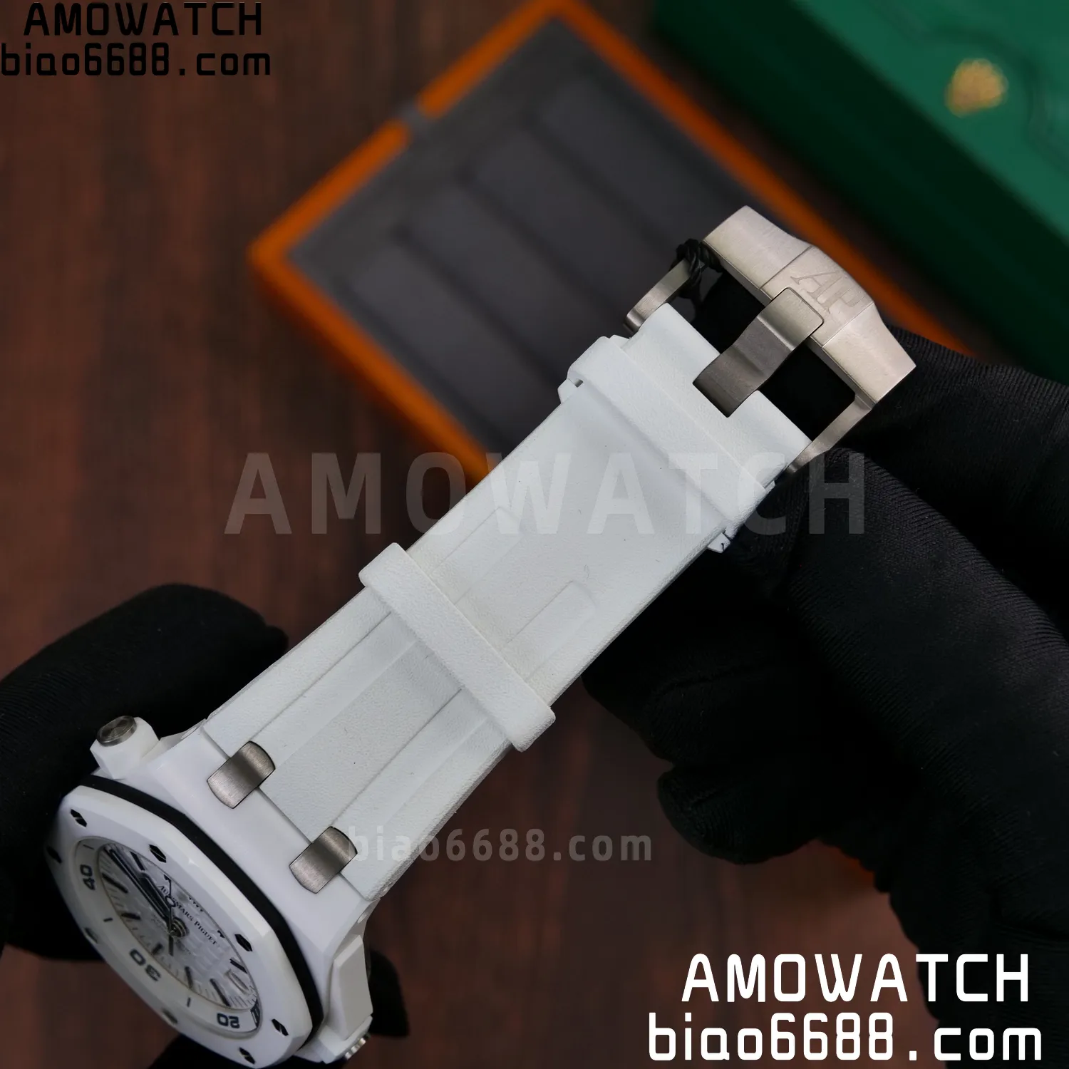 Audemars Piguet - Royal Oak Offshore Diver 15707CB.OO.A010CA.01 White Ceramic ZF 1:1 Best Edition SA3120 Super Clone 71 6537fed269559ca AMO Watch