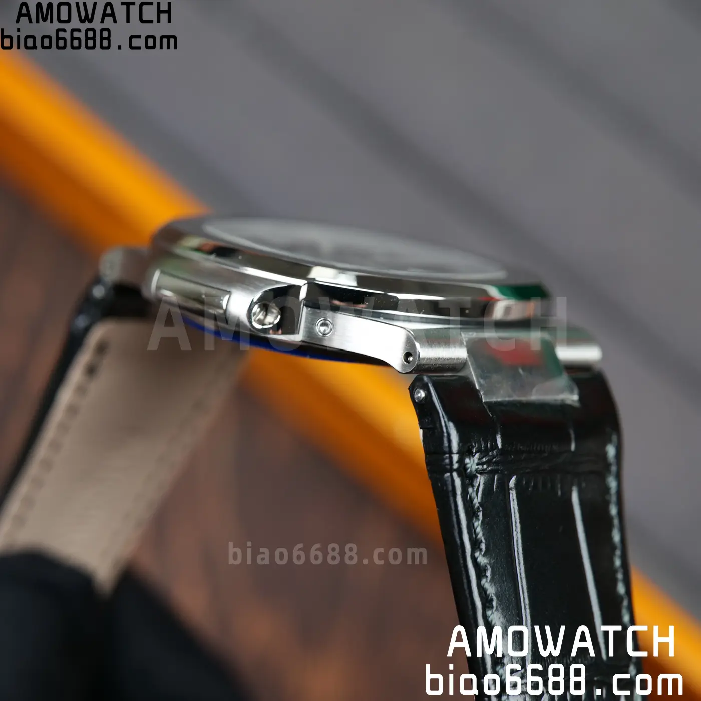 PP Nautilus 5712G SS PPF 1:1 Best Edition Gray Dial on Black Leather Strap A240 Super Clone 88 7103c2933b9c5f9 AMO Watch