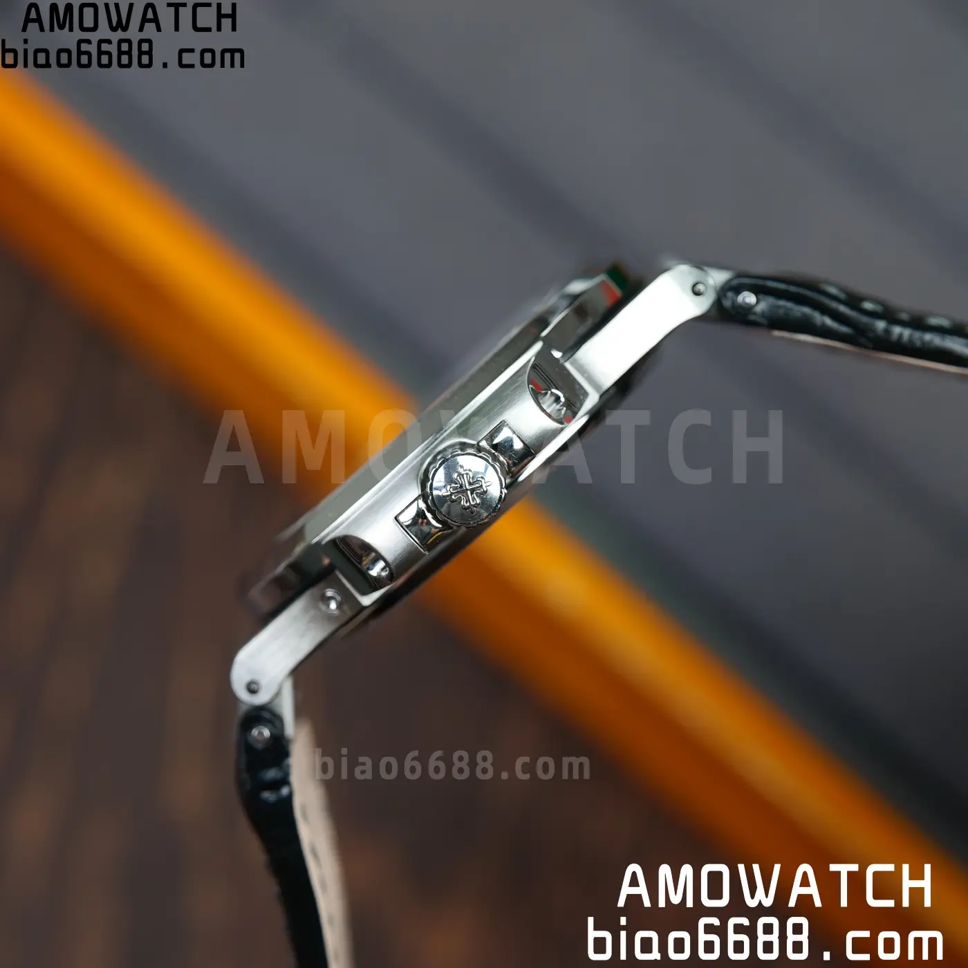 PP Nautilus 5712G SS PPF 1:1 Best Edition Gray Dial on Black Leather Strap A240 Super Clone 89 714105dc11b9e8f AMO Watch