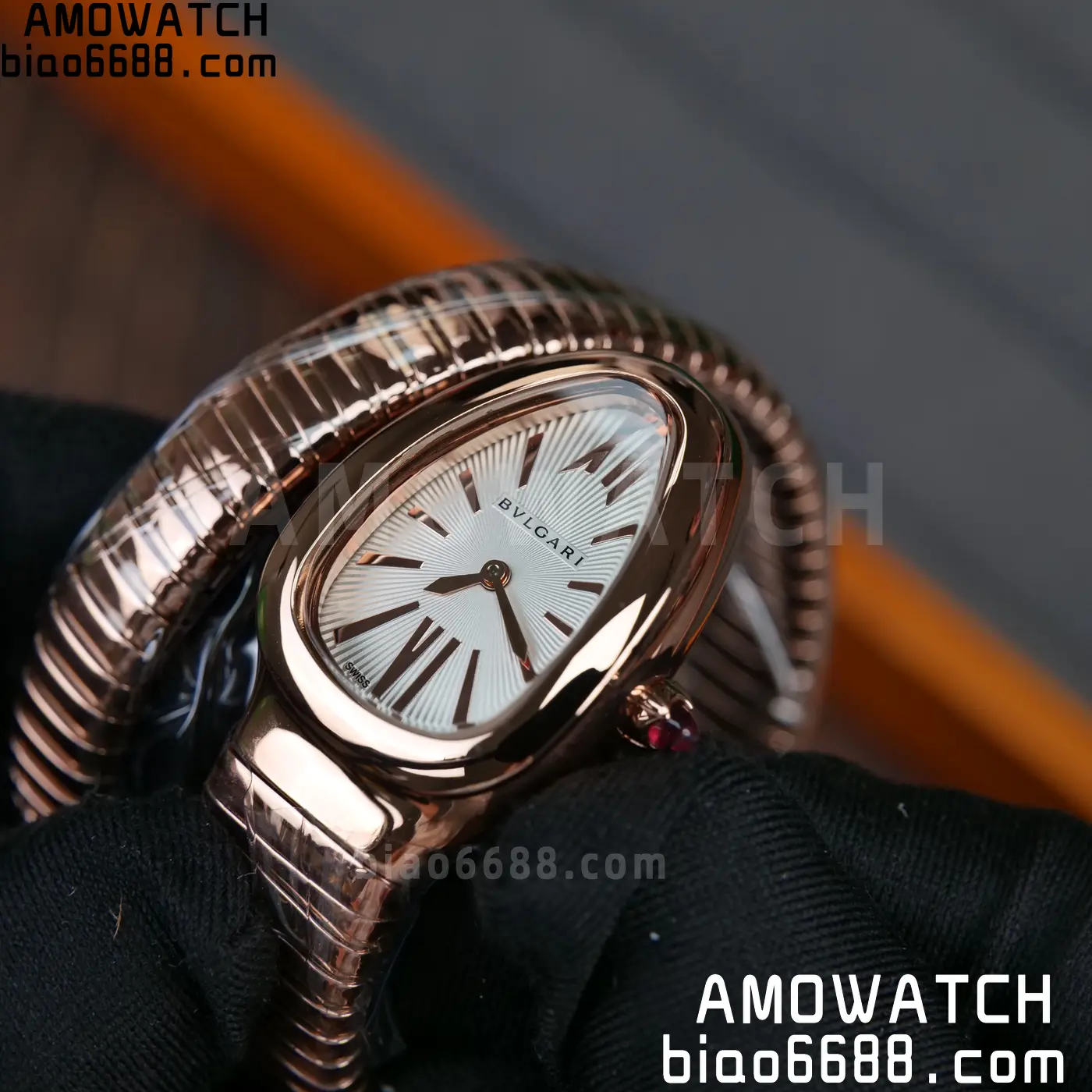 BVLGARI Serpenti Seduttori Watch RG BVF 1:1 Best Edition White Dial on RG Bracelet ETA Quartz 59 922c7f571478e20 阿默表行AmoWatch