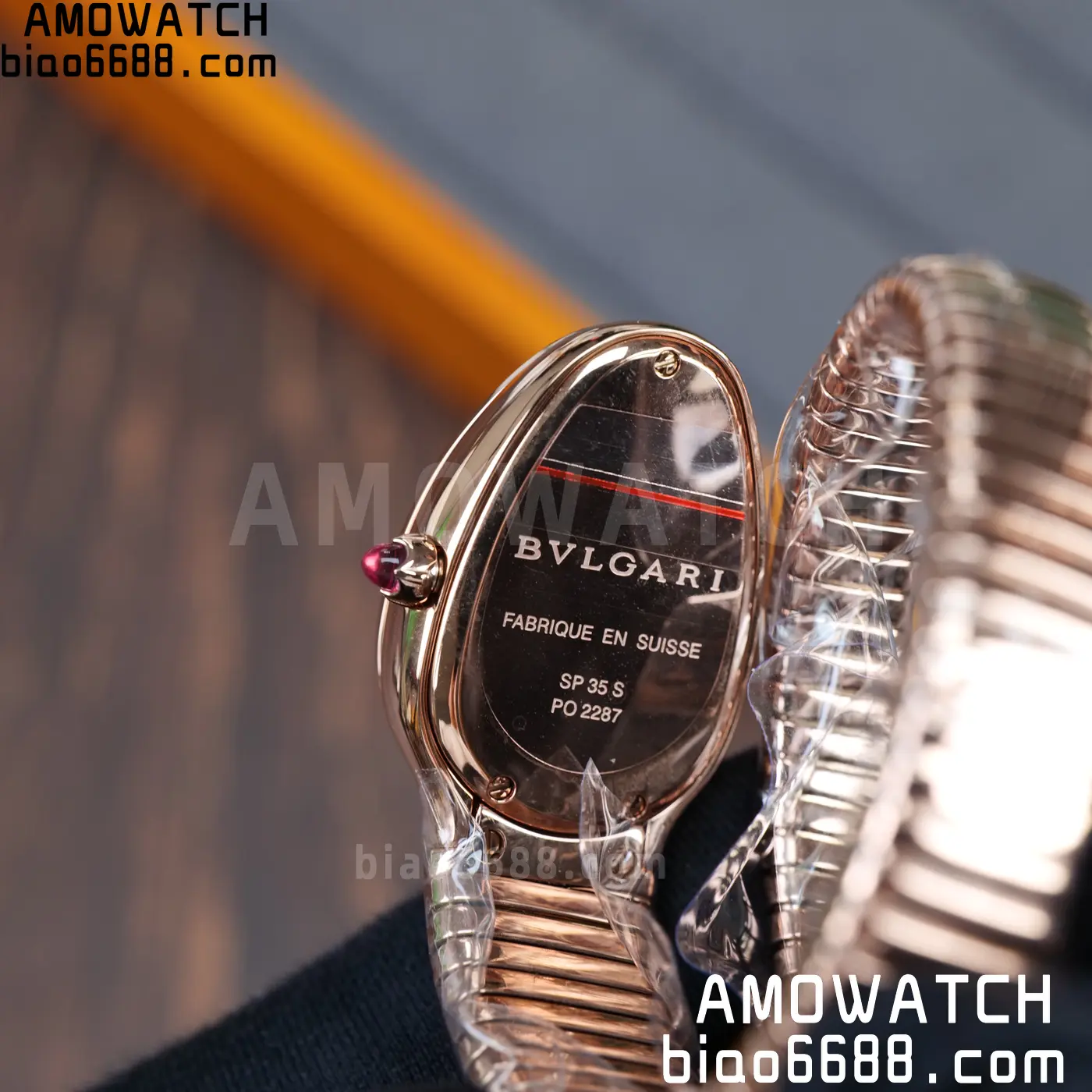 BVLGARI Serpenti Seduttori Watch RG BVF 1:1 Best Edition White Dial on RG Bracelet ETA Quartz 55 a26c6fcfb712490 阿默表行AmoWatch