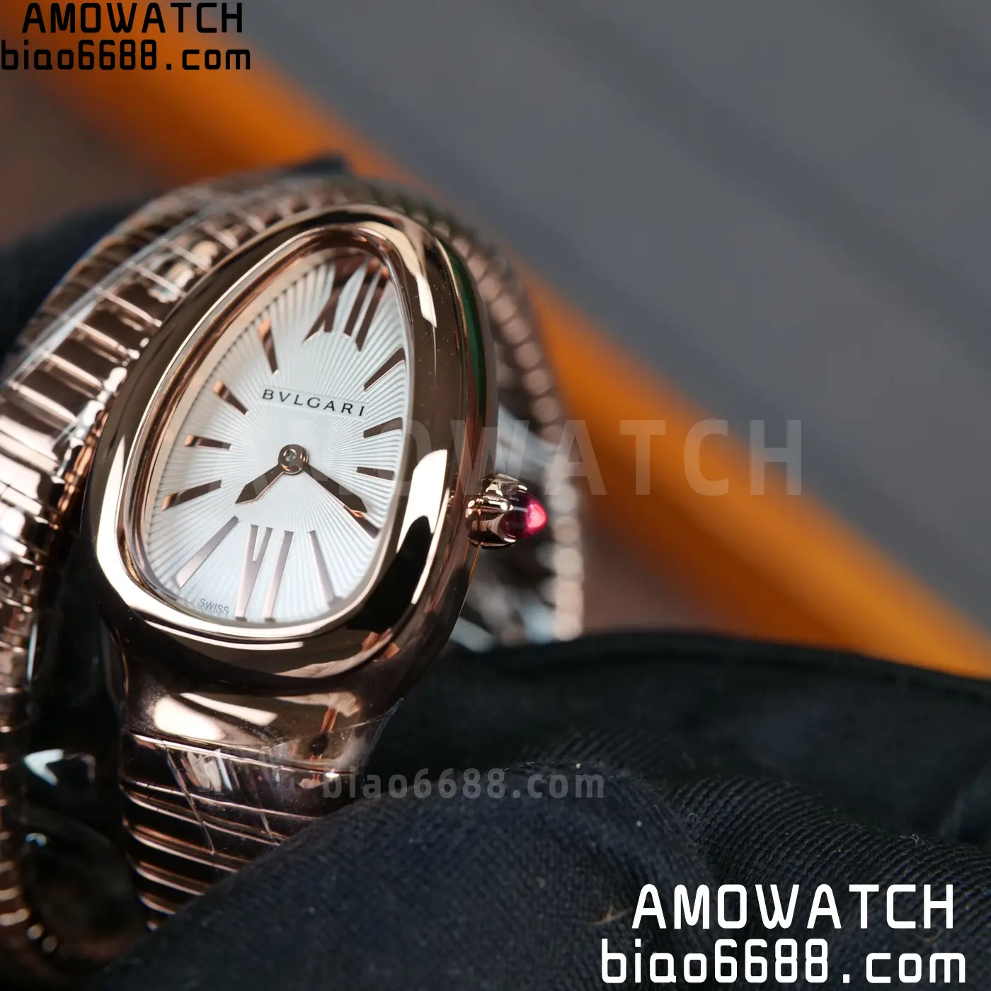 BVLGARI Serpenti Seduttori Watch RG BVF 1:1 Best Edition White Dial on RG Bracelet ETA Quartz 53 ae2d5bc9ee363d8 阿默表行AmoWatch