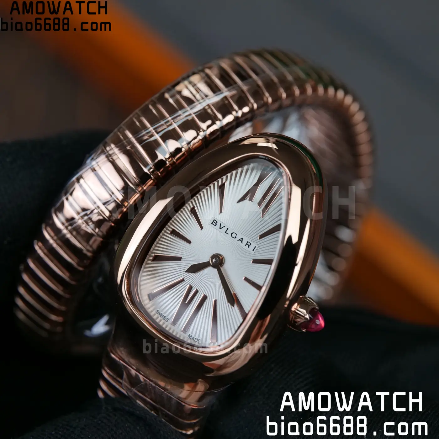 BVLGARI Serpenti Seduttori Watch RG BVF 1:1 Best Edition White Dial on RG Bracelet ETA Quartz 66 bef4e415ccd8f2e 阿默表行AmoWatch