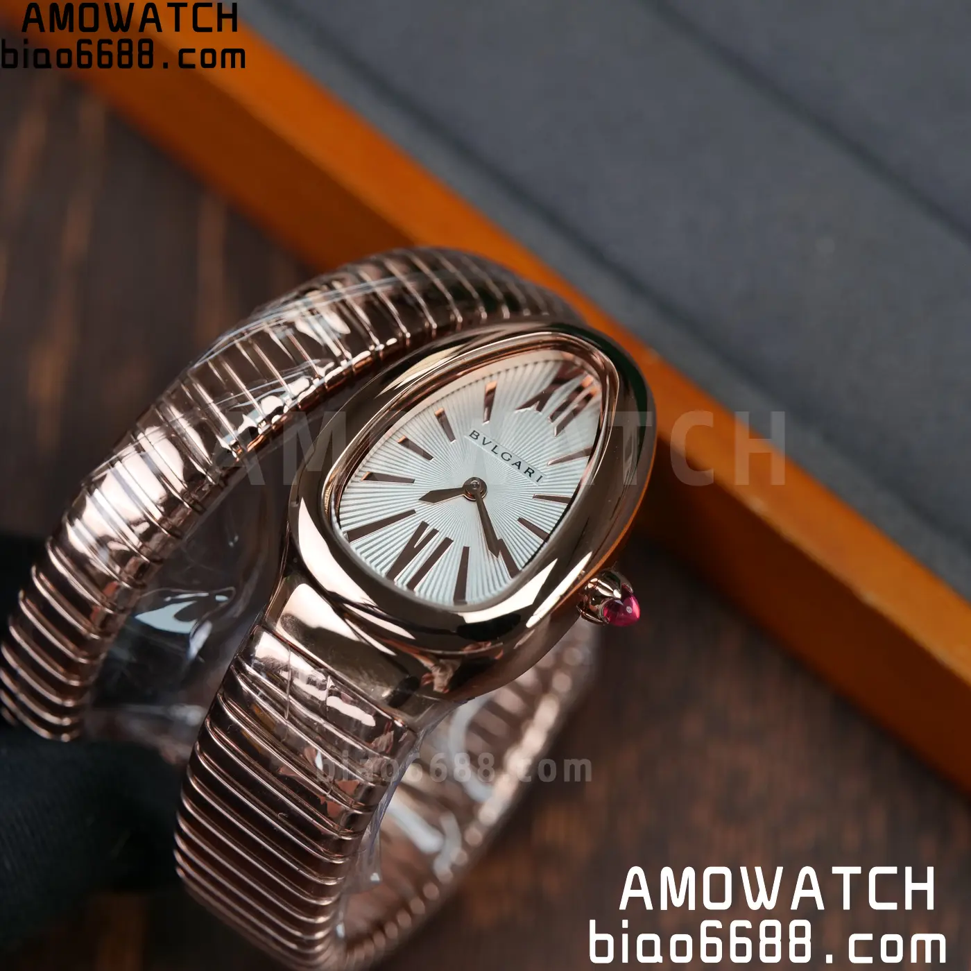 BVLGARI Serpenti Seduttori Watch RG BVF 1:1 Best Edition White Dial on RG Bracelet ETA Quartz 47 c16c7a3fe7a33f7 阿默表行AmoWatch